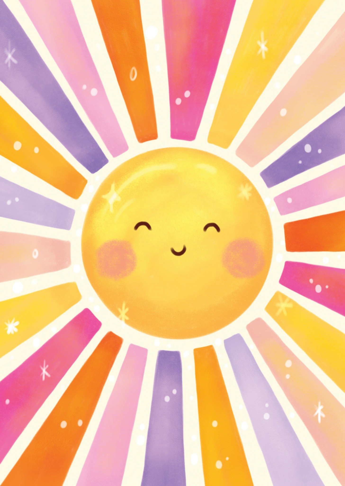 Aniet Illustration Verjaardagskaart Zon Standard Card