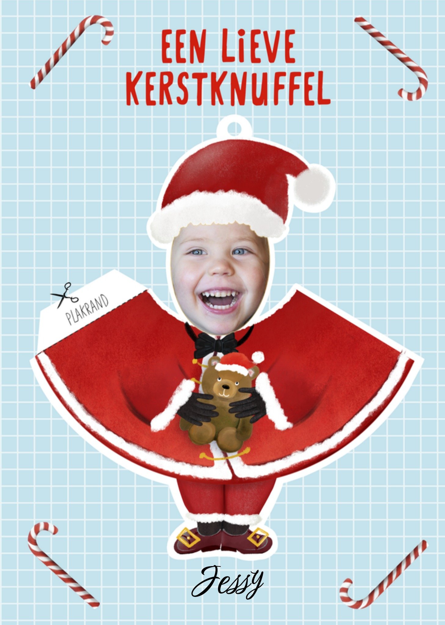 Patricia Hooning Kerstkaart Met foto Kerstknuffel Fishuals