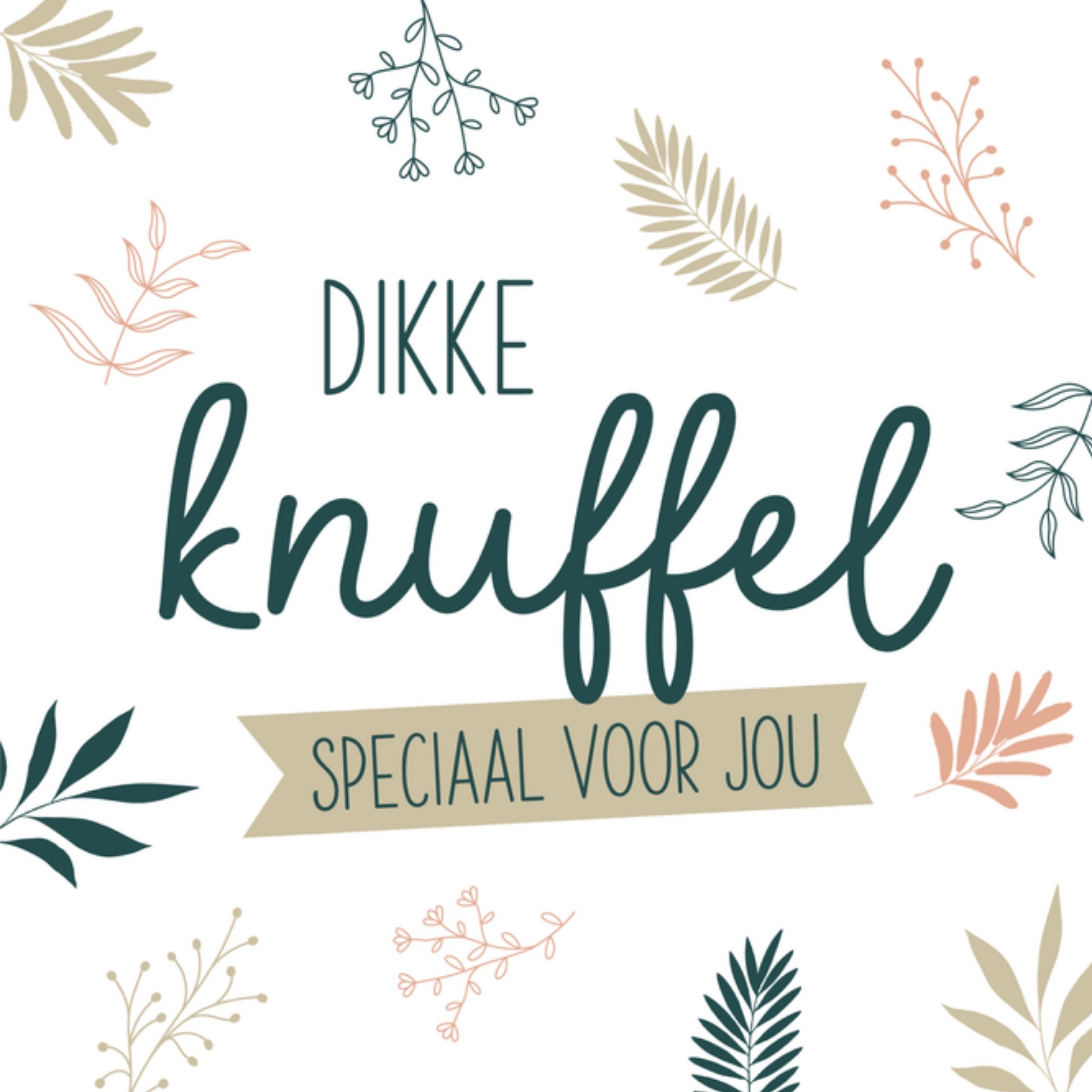 Papercute Zomaar kaart dikke knuffel Vierkant