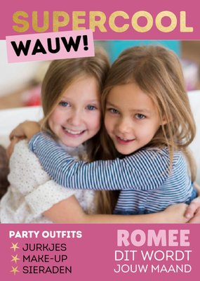 Dit Wordt Jouw Maand Foto Upload Feest Kaart