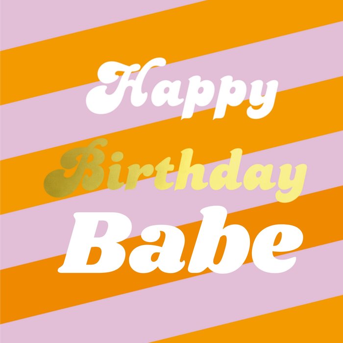 Tsjip | Verjaardagskaart | Happy Birthday Babe