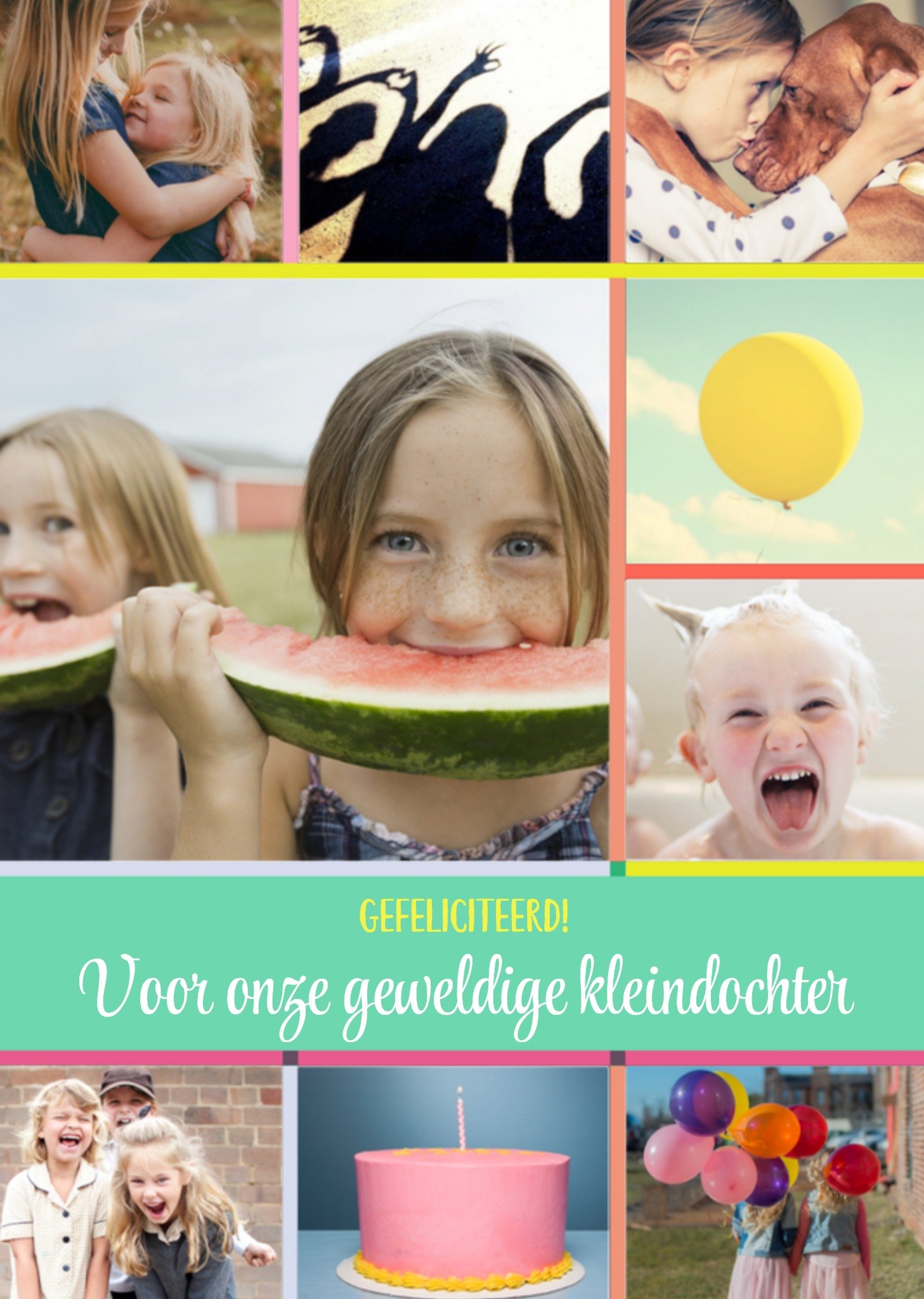 Greetz Verjaardagskaart Fotokaart kleindochter Standard Card