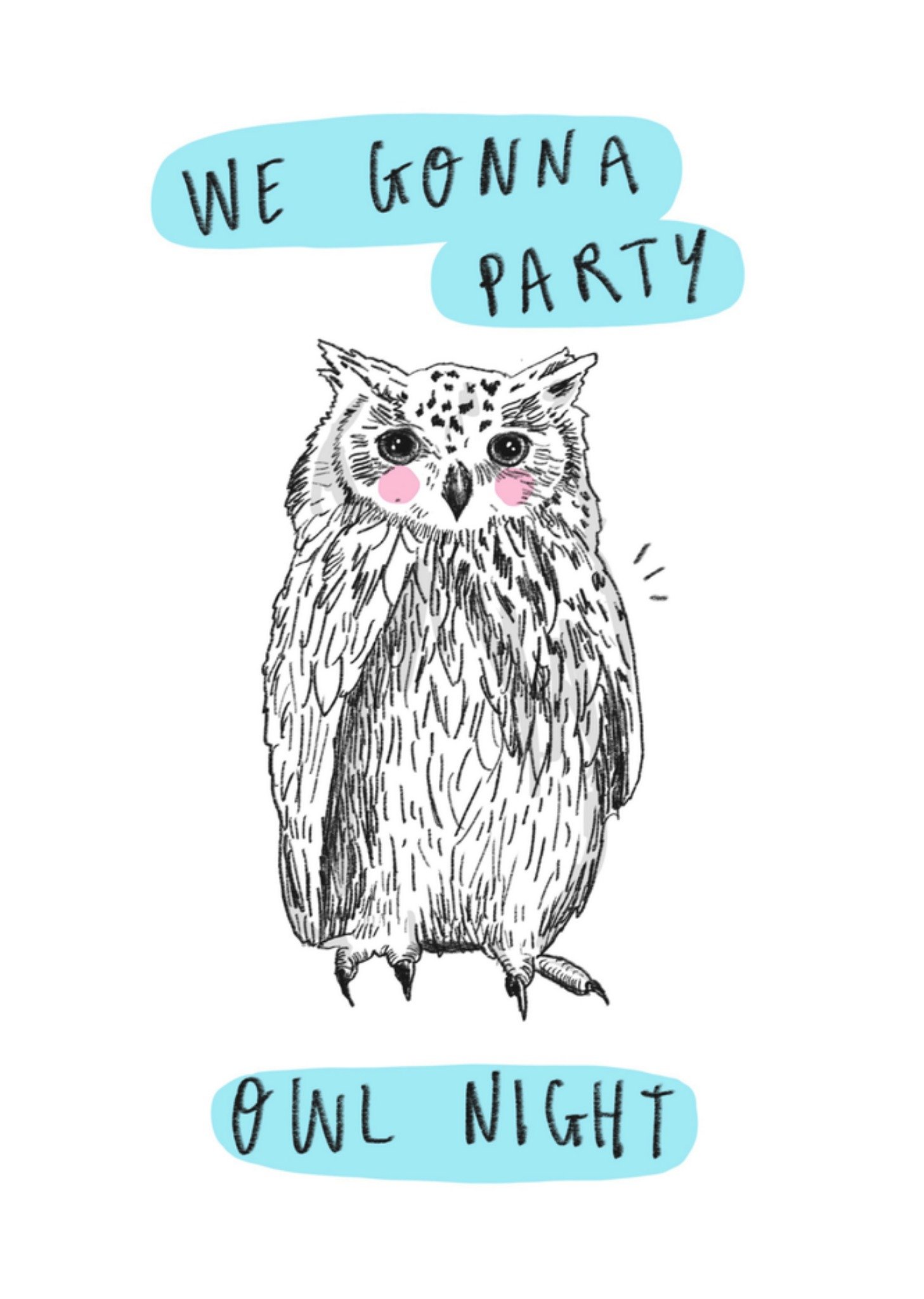 Verjaardagskaart uil Kaart Charly Clements