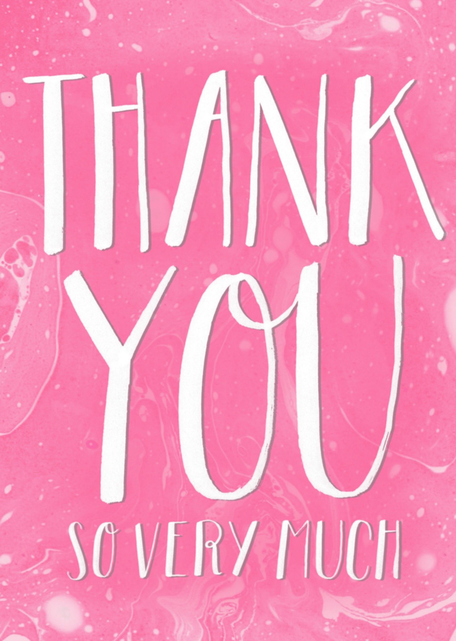 Bedanktkaart typografisch Kaart Greetz