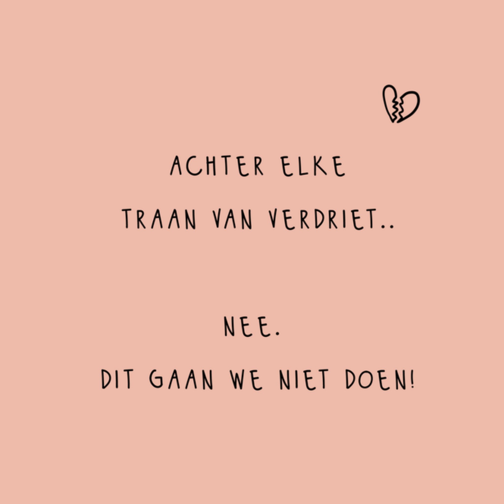 Greetz Denken aan kaart Funky Vibes Vierkant