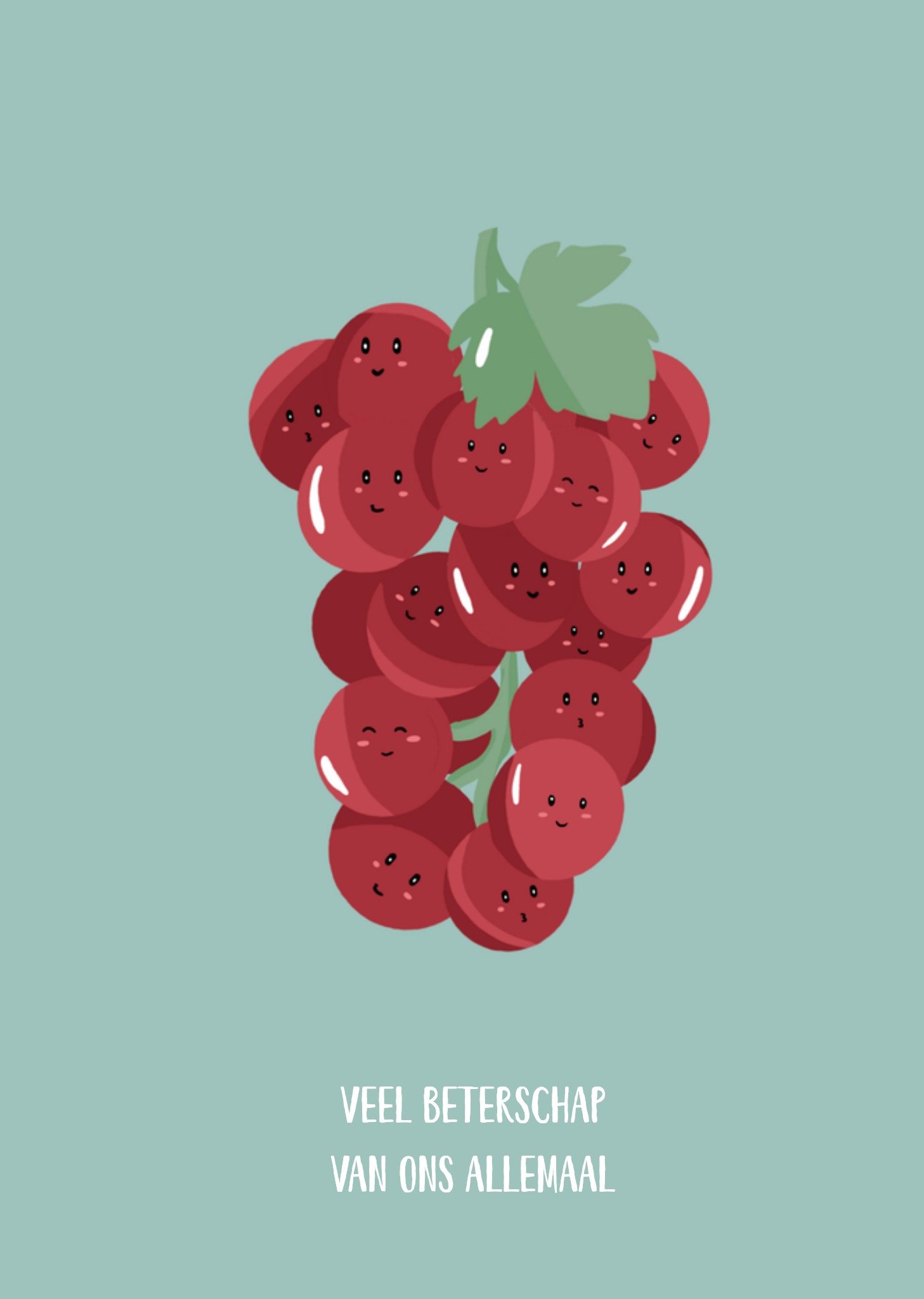 Beterschapskaart Druiventros Kaart Greetz