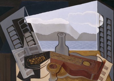 Kunstkaart met kunststijl Kubisme