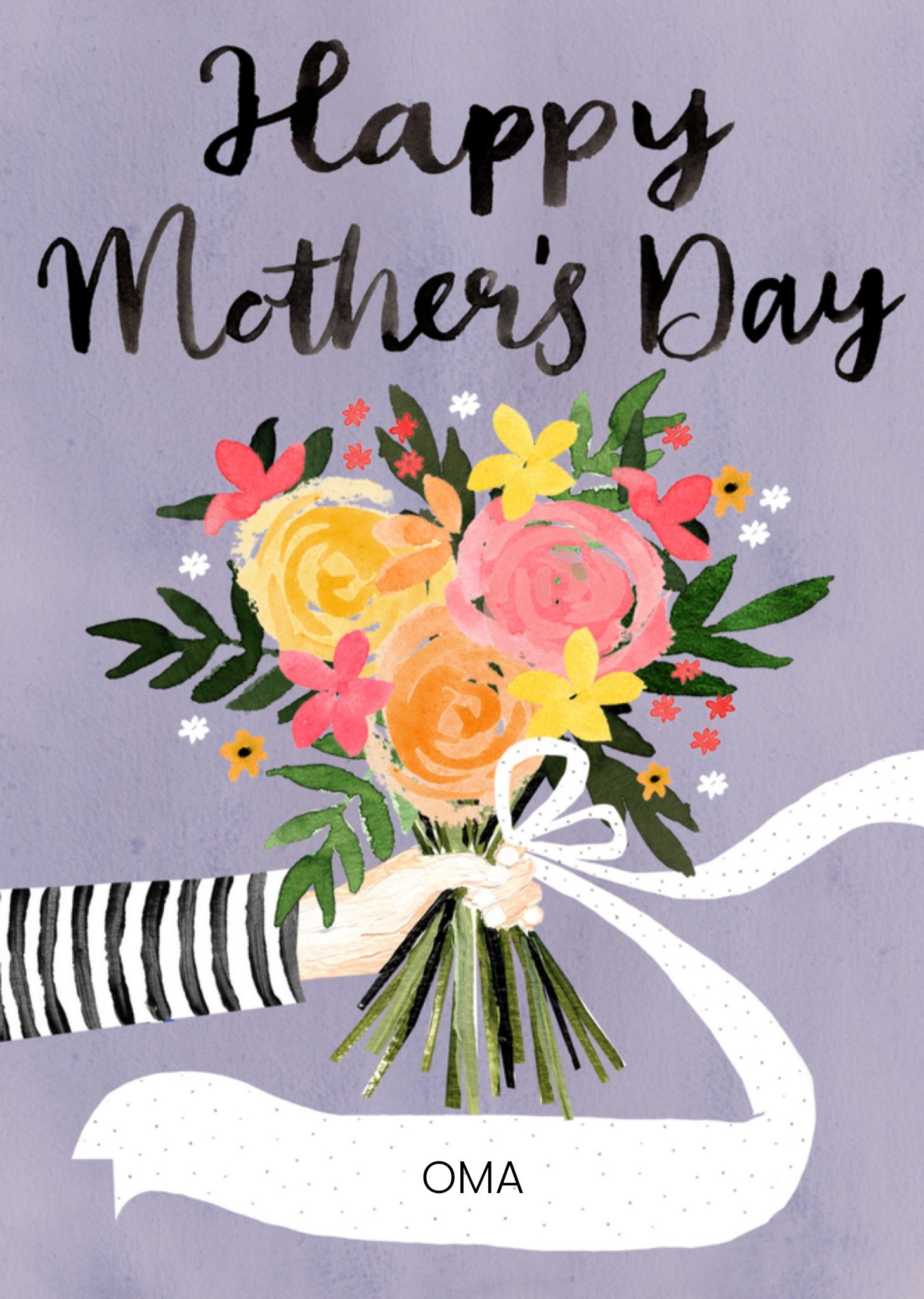 Okey Dokey Design Moederdagkaart bloemen oma Kaart Making Meadows