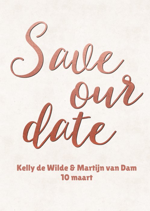 Greetz | Save the date | met naam en datum