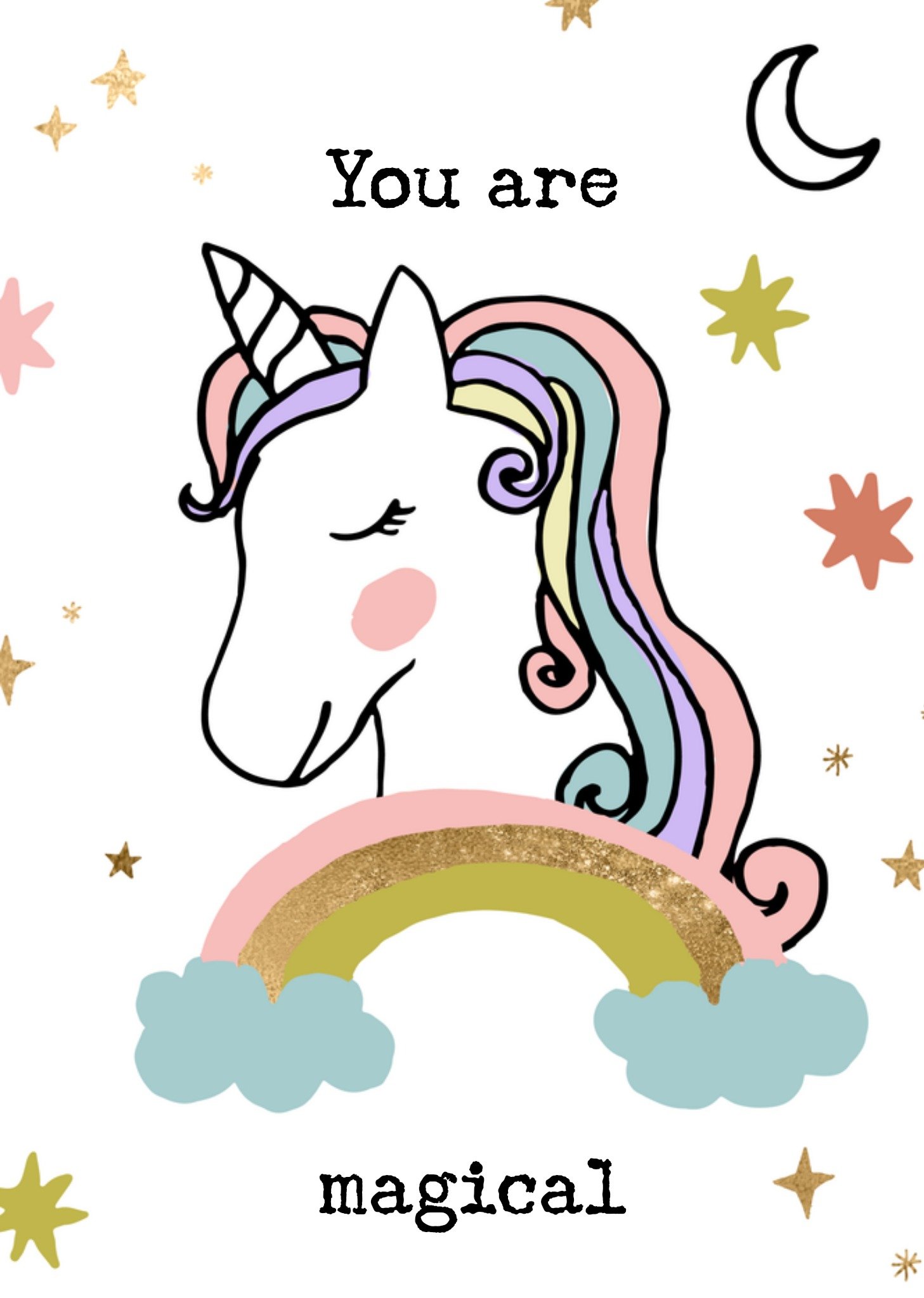 Valentijnskaart Unicorn Greetz