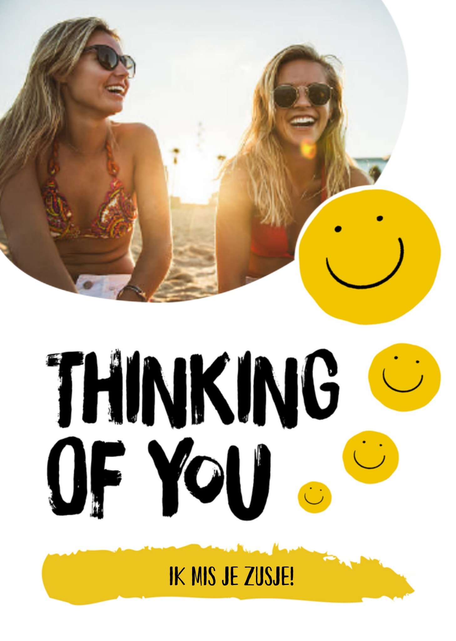 Denken aan kaart fotokaart zusje Greetz