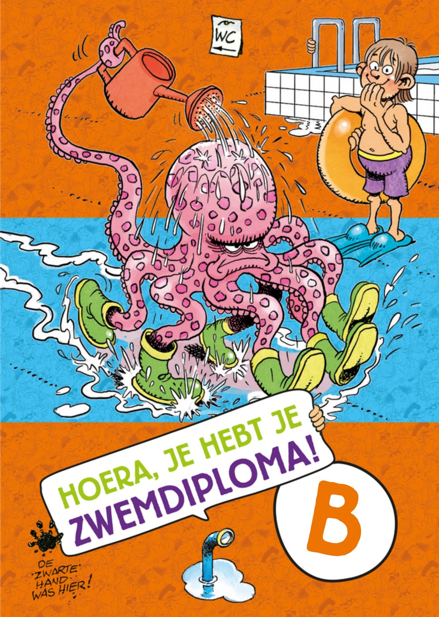 Jan van Haasteren Junior - Zwemdiploma kaart - Octopus - B