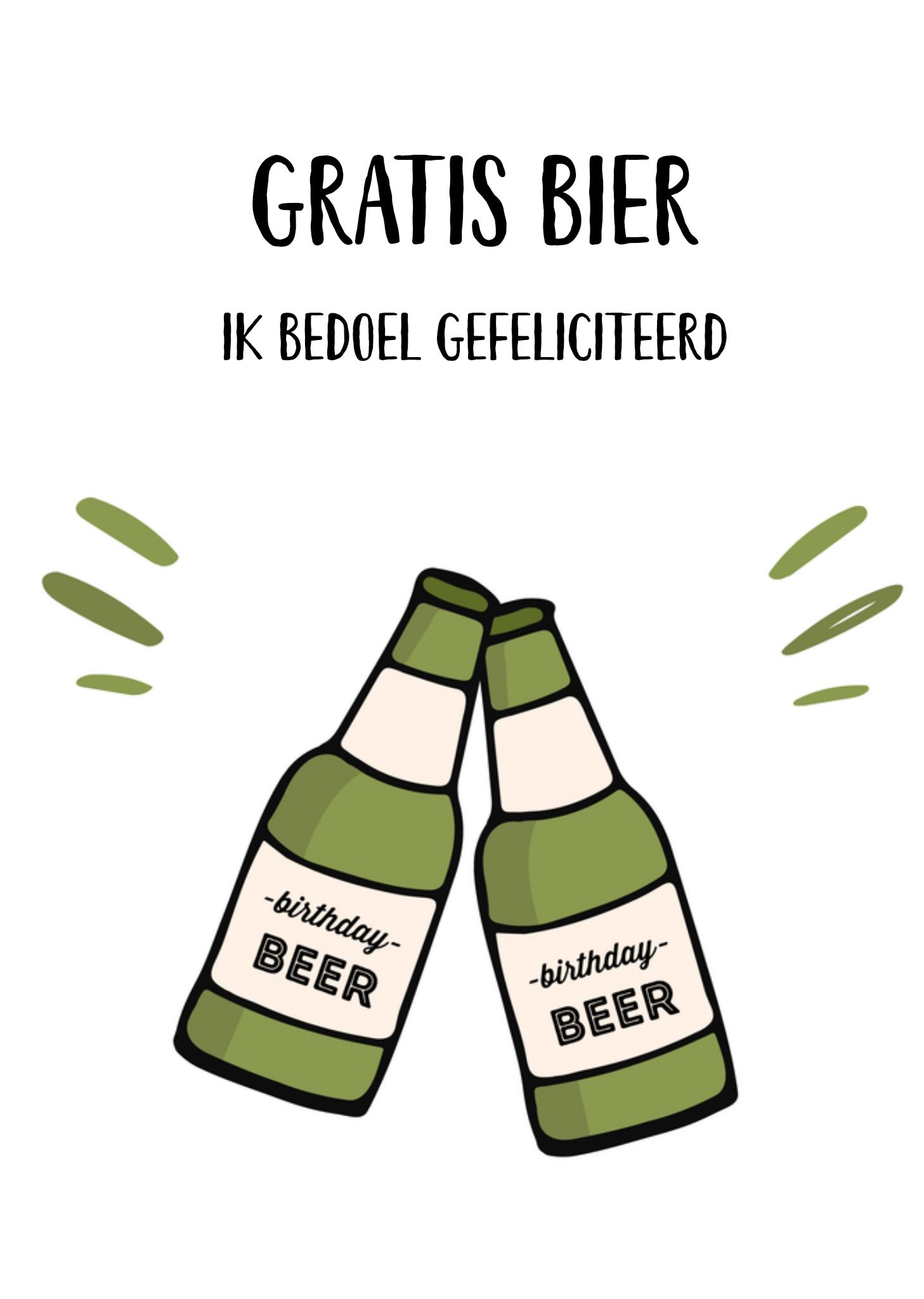 Greetz Verjaardagskaart Tekst Standard Card