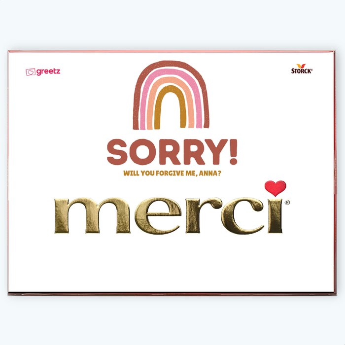 Merci | Sorry met eigen tekst | 675g