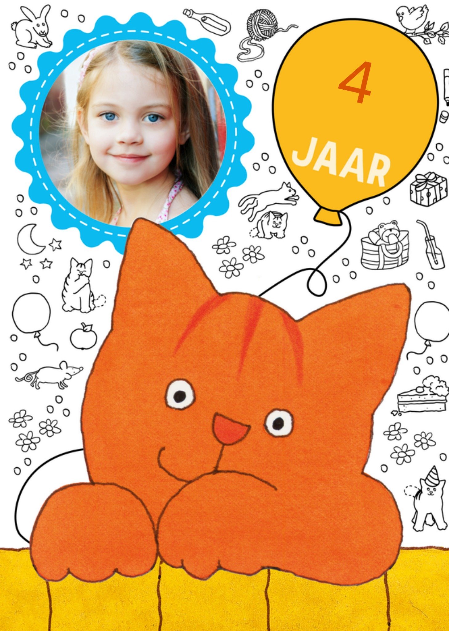 Uitnodiging Kinderfeestje Kaart Dikkie Dik