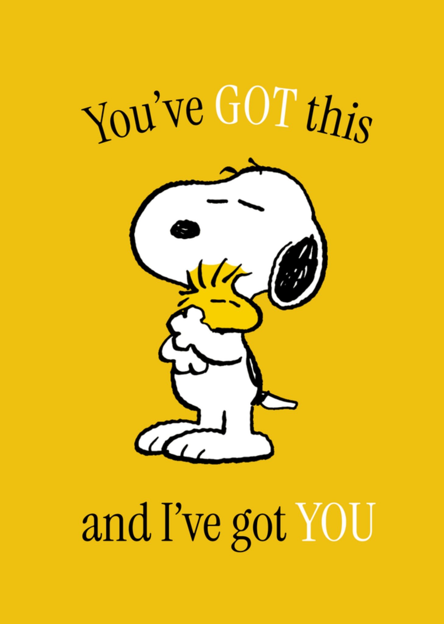 Peanuts Snoopy Denken aan kaart You