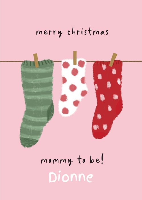 Tsjip | Kerstkaart | Mommy to be | Met naam