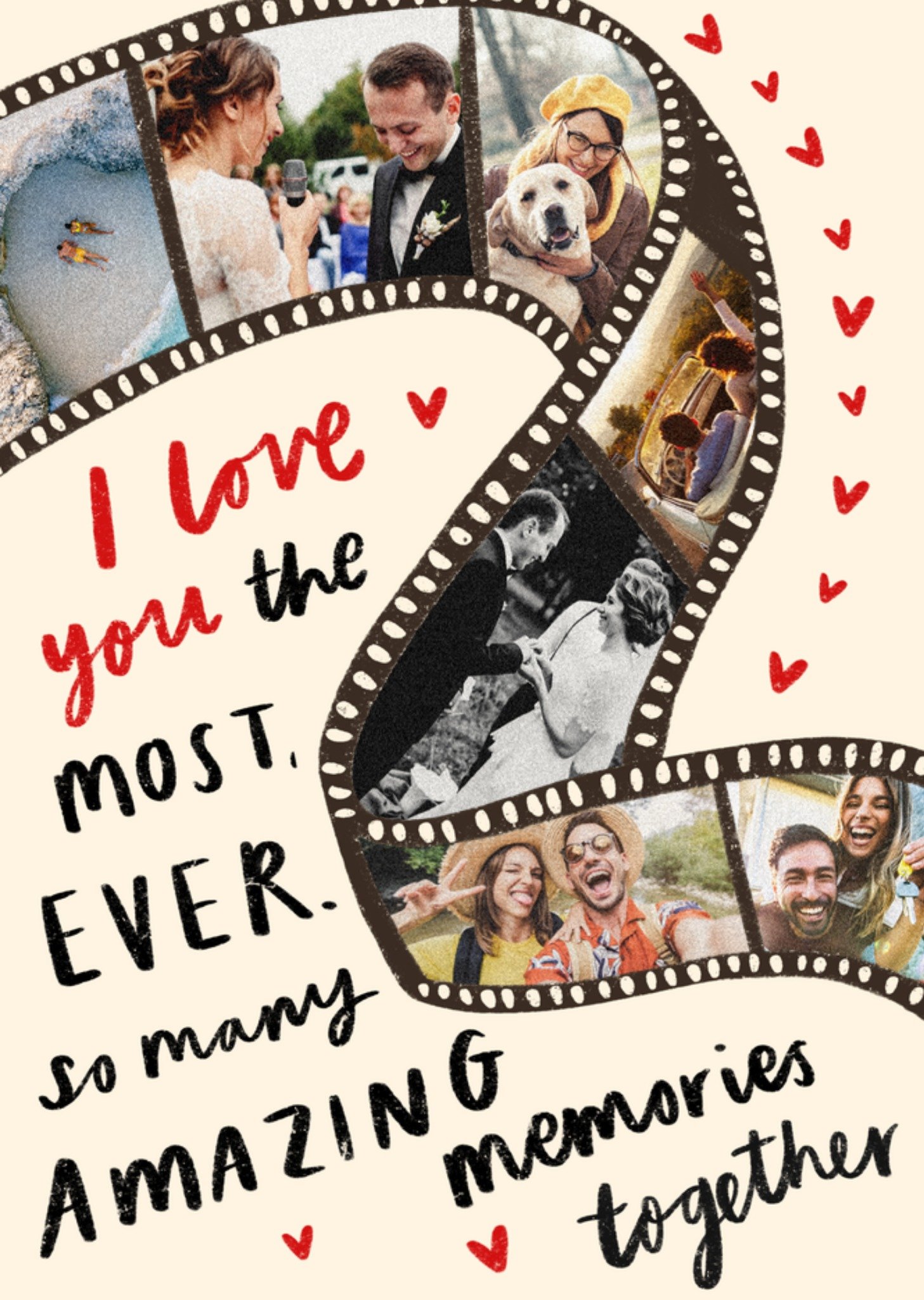 Valentijnskaart I Love You The Most Ever Met fotos Kaart Greetz