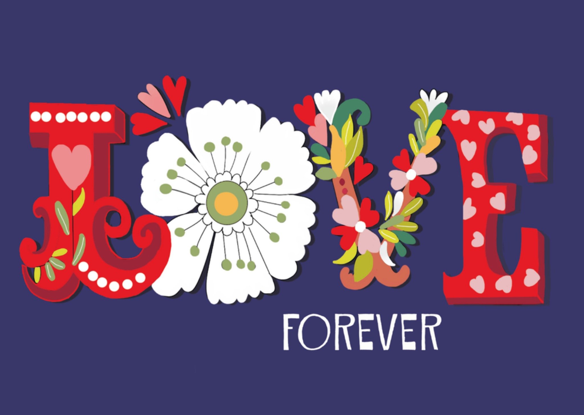 Liefde kaart Love forever Kaart Paperclip