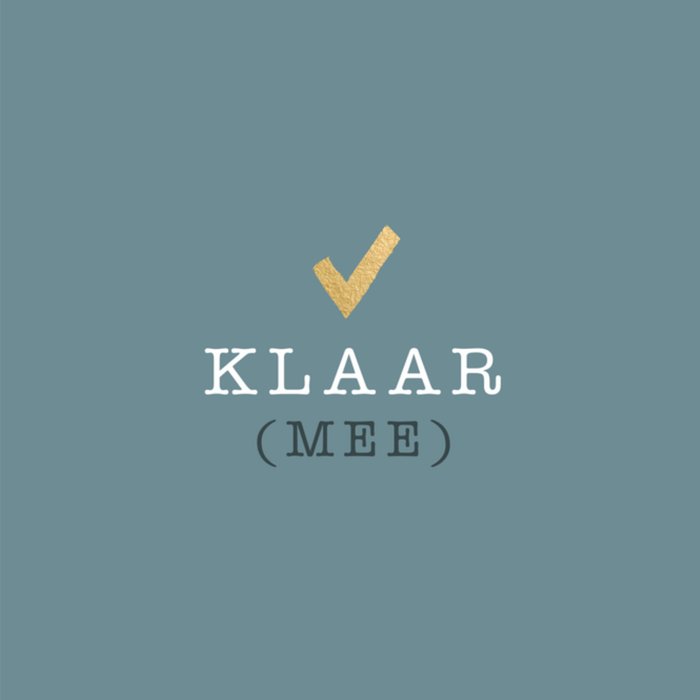 Greetz | Geslaagd kaart | klaar (mee)