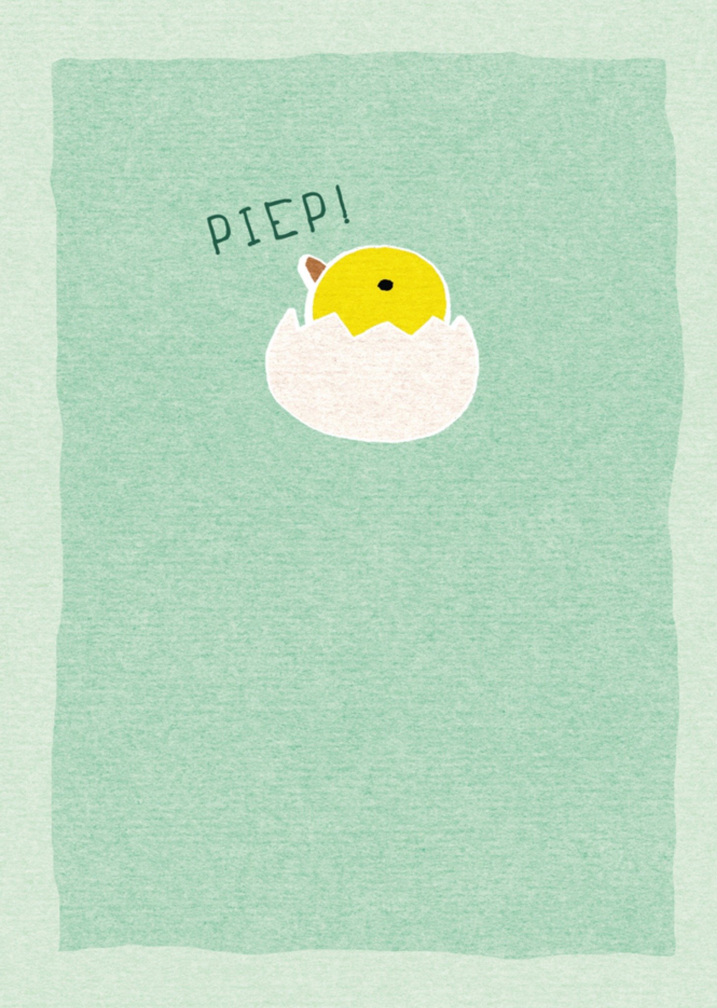 Geboortekaart kuiken Kaart Paperclip