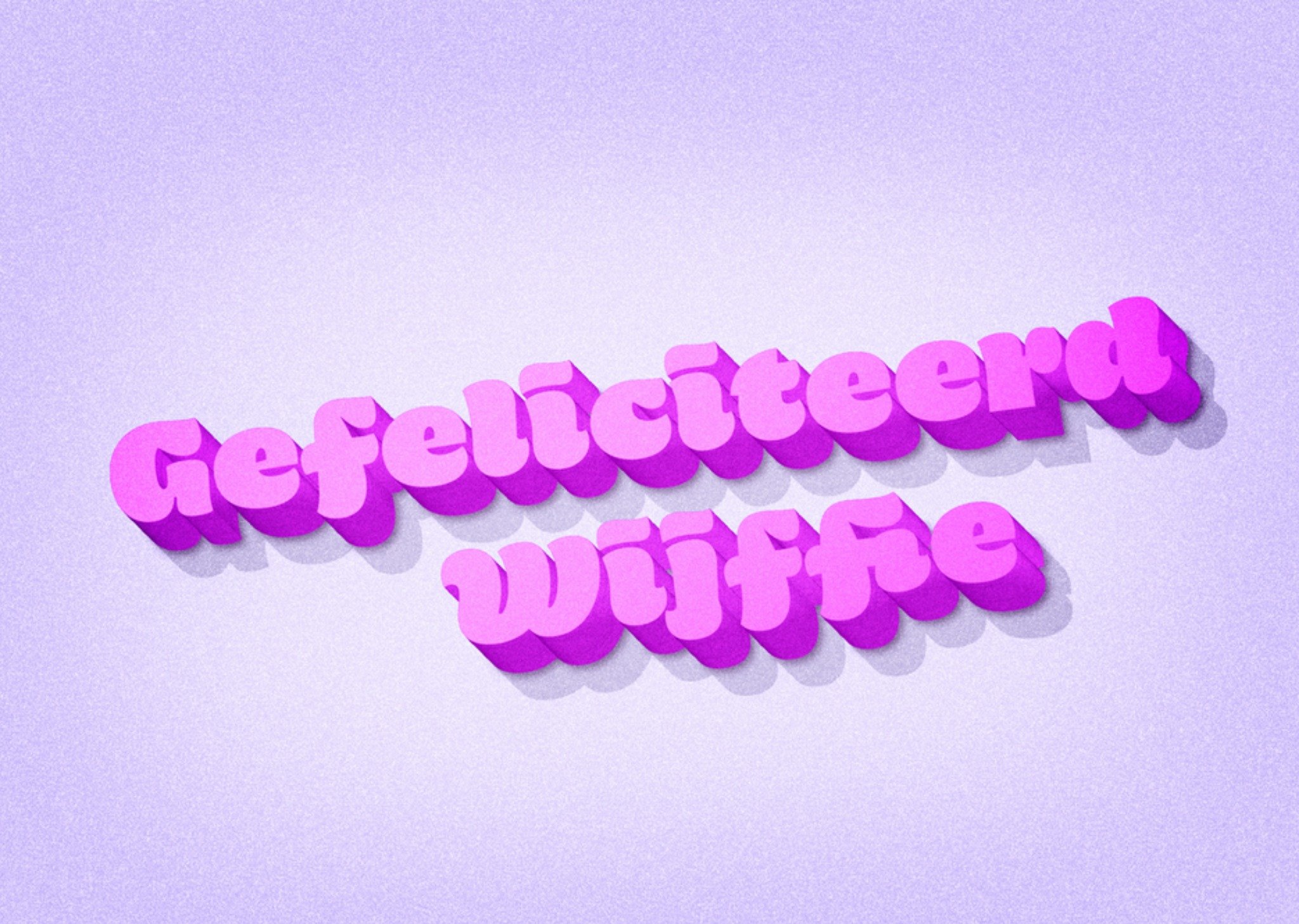 Verjaardagskaart Gefeliciteerd Wijffie Greetz