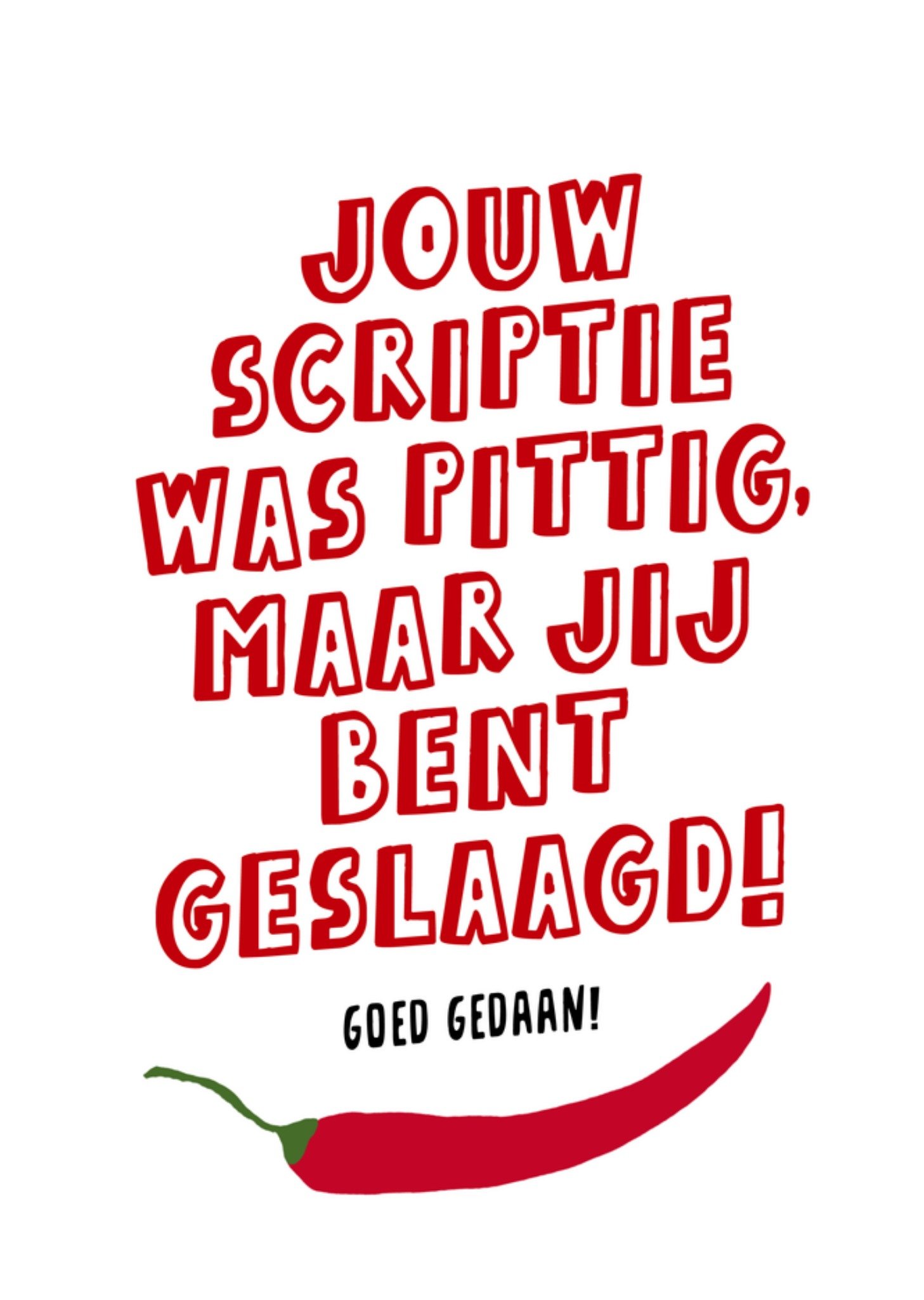 Geslaagdkaart scriptie Kaart Fishuals