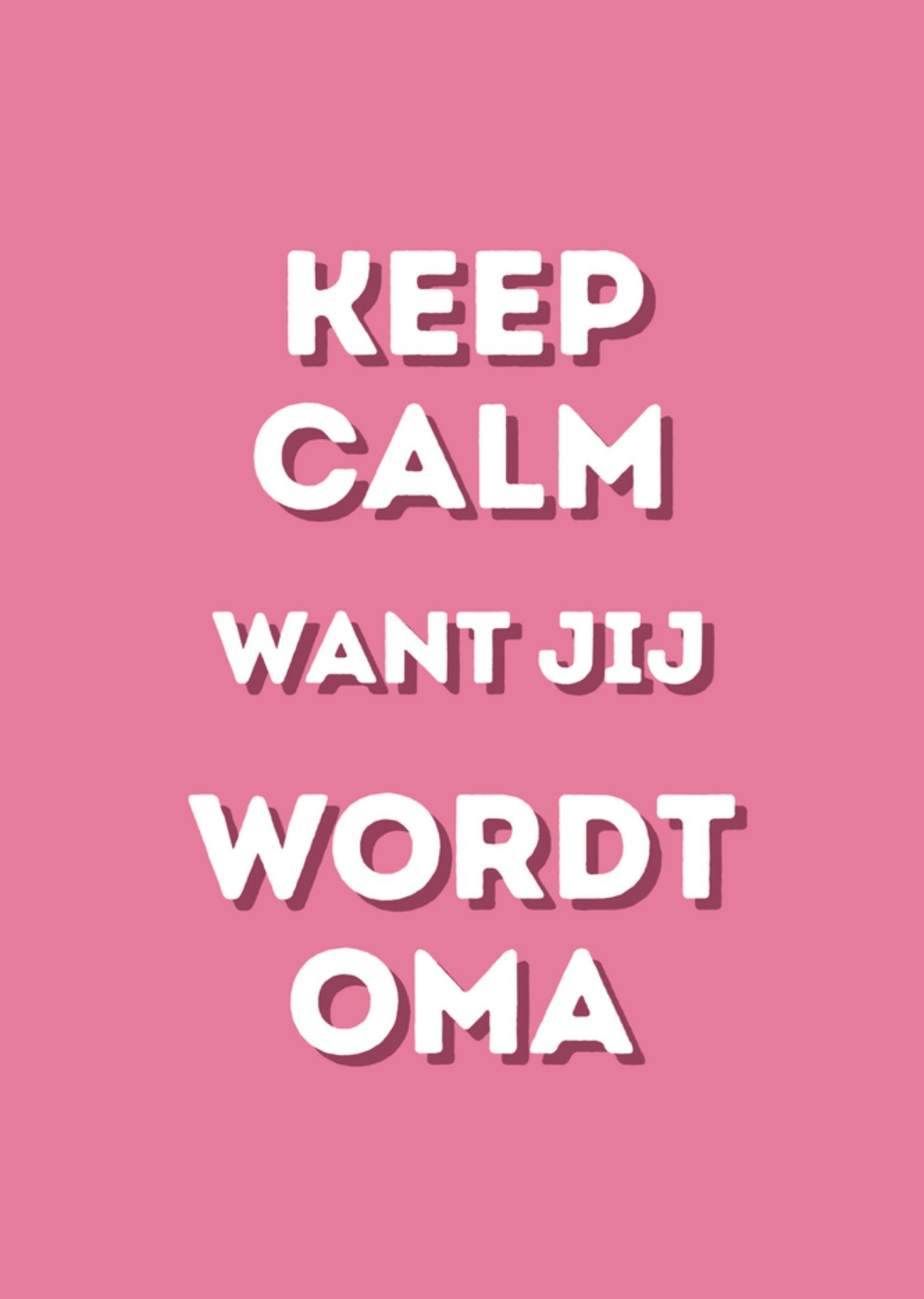 Zwangerschapskaart kleinkind oma Greetz