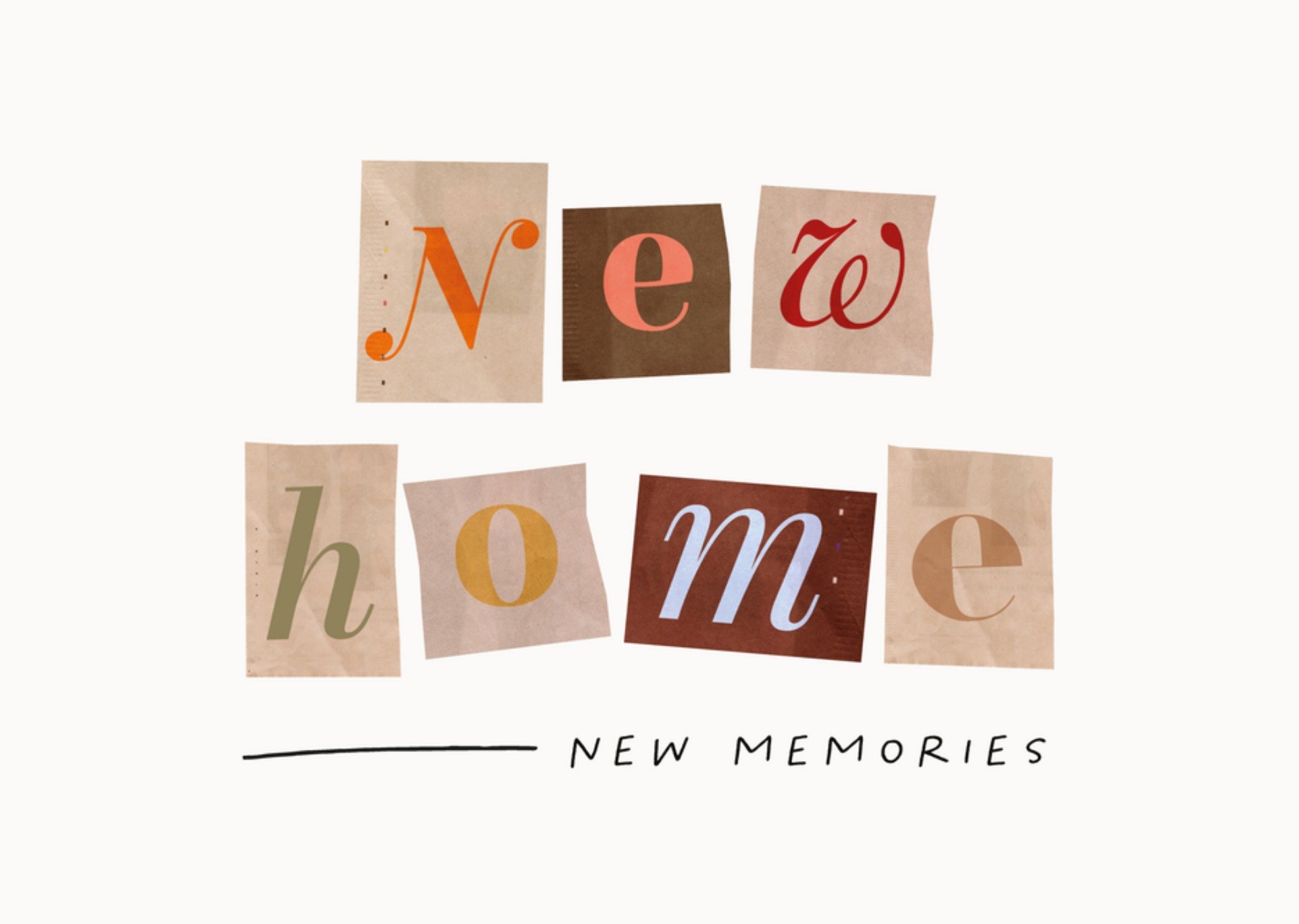 Nieuwe woning kaart new memories Kaart Melolelo