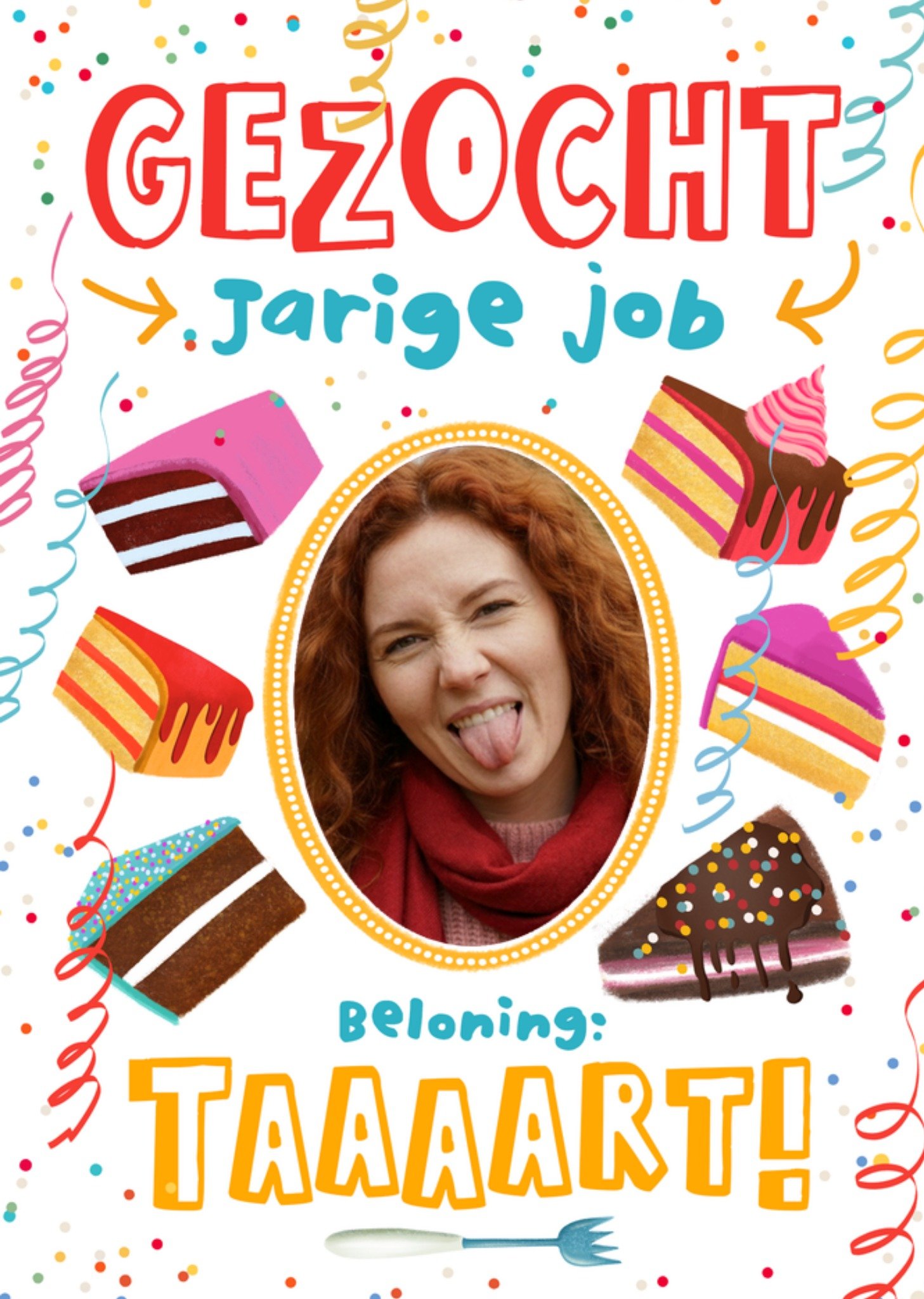 Patricia Hooning Verjaardagskaart Gezocht jarige job Kaart Greetz
