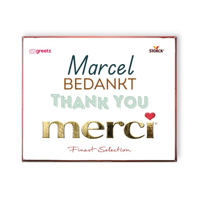 Merci | Bedankt met eigen naam | 250g