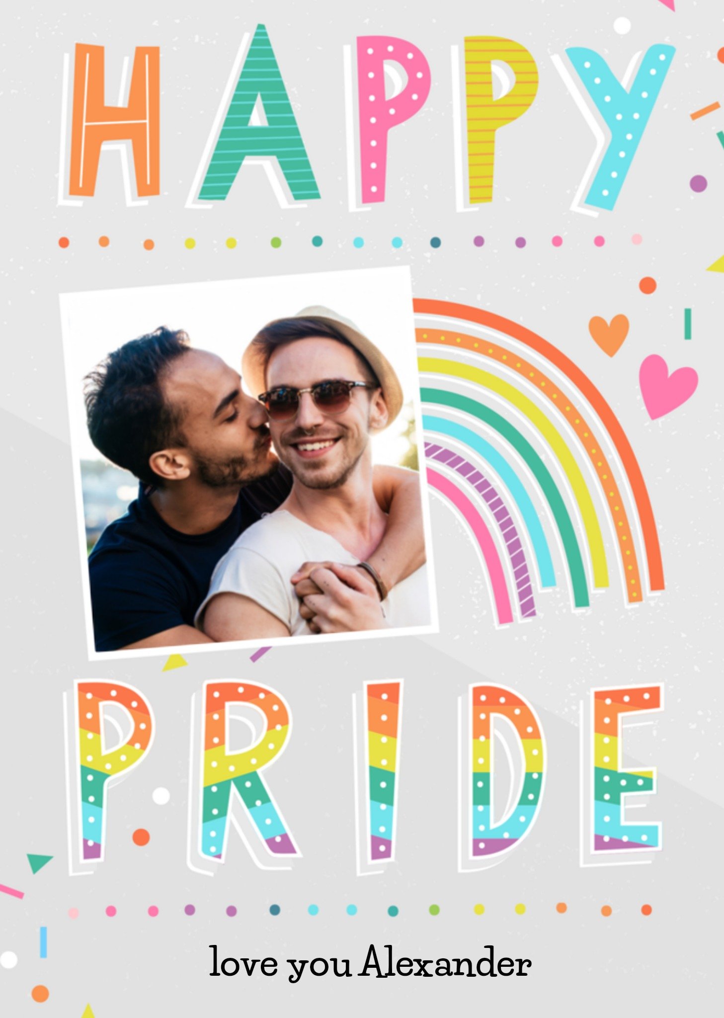 Pride kaart met naam fotokaart Greetz