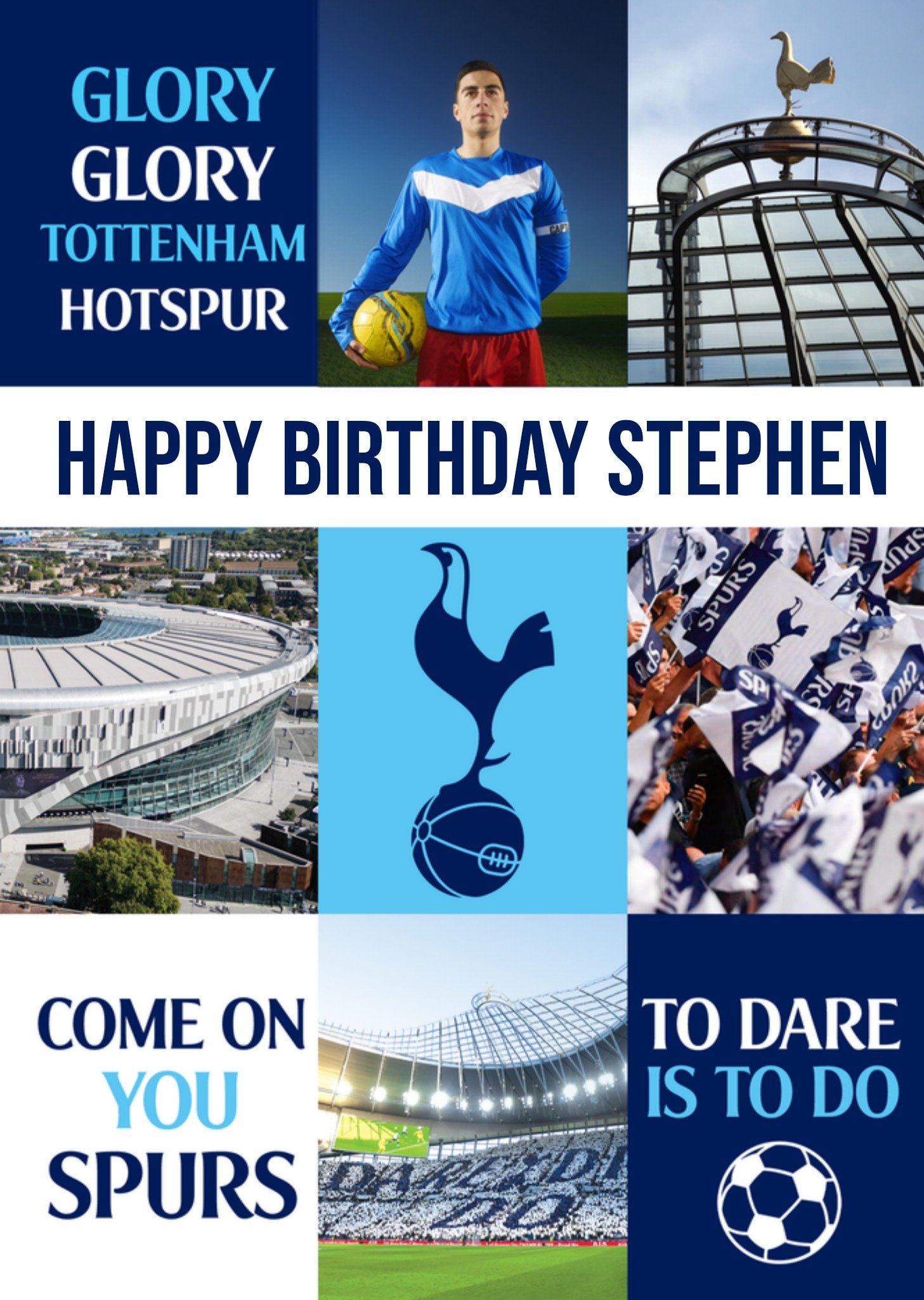 Tottenham Hotspur F.C - Verjaardagskaart - Met foto