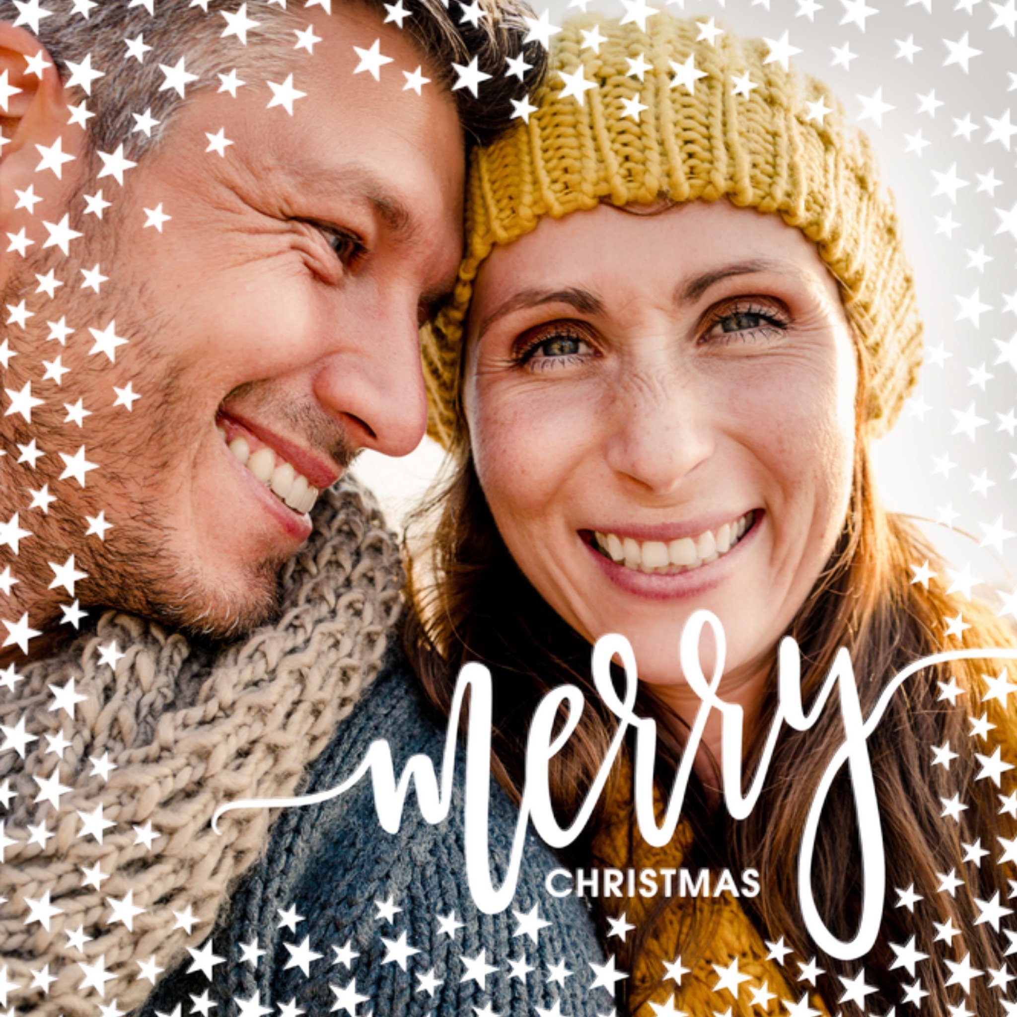 Kerstkaart met eigen foto Luckz