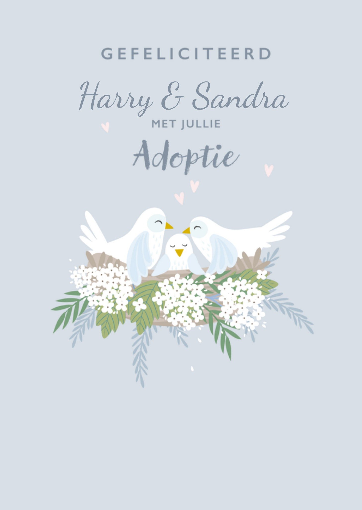 Greetz Adoptiekaart met naam Kaart Klara Hawkins