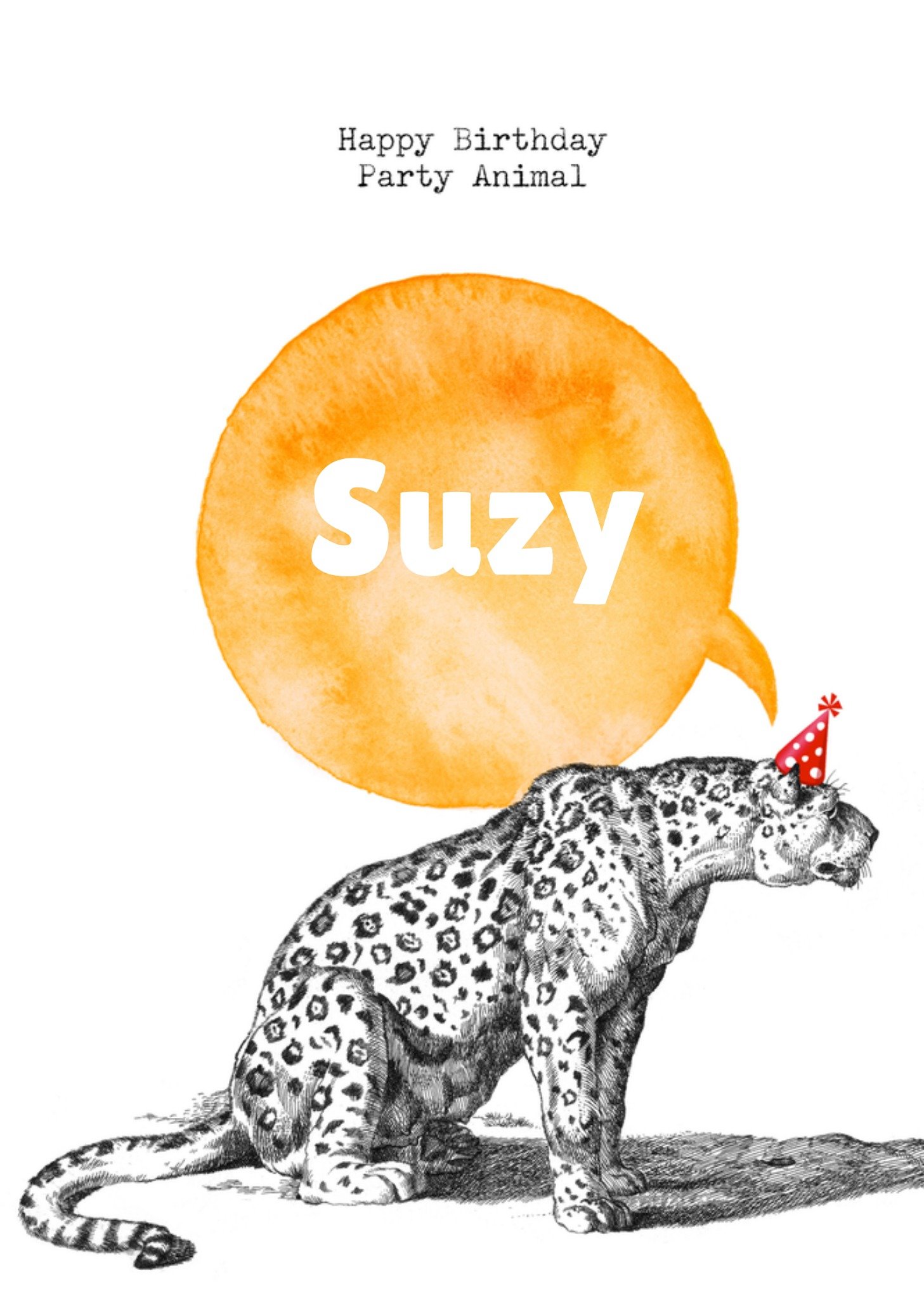 Verjaardagskaart Tijger Naam Kaart Bright Spot
