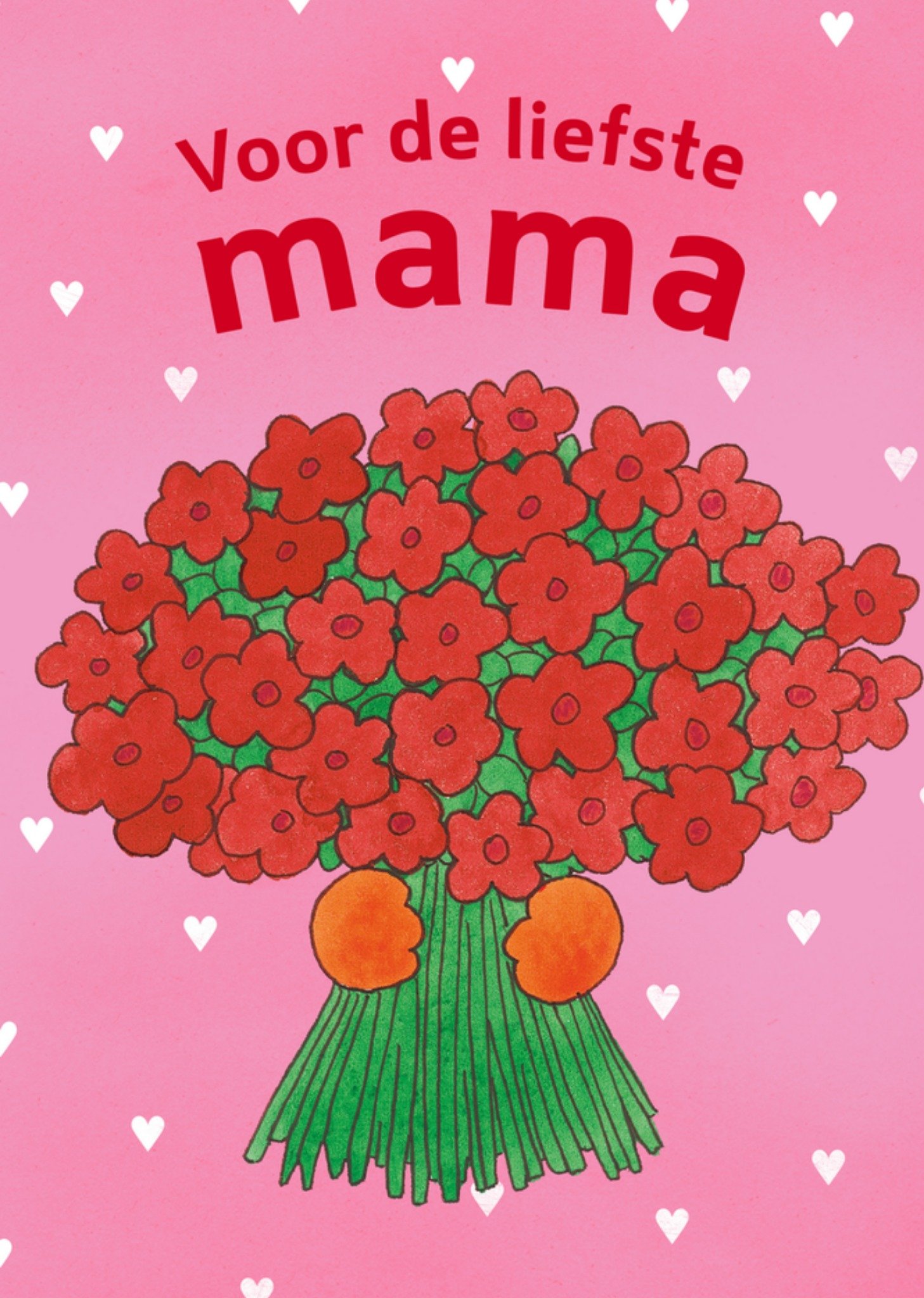 Moederdagkaart bos rozen Kaart Dikkie Dik