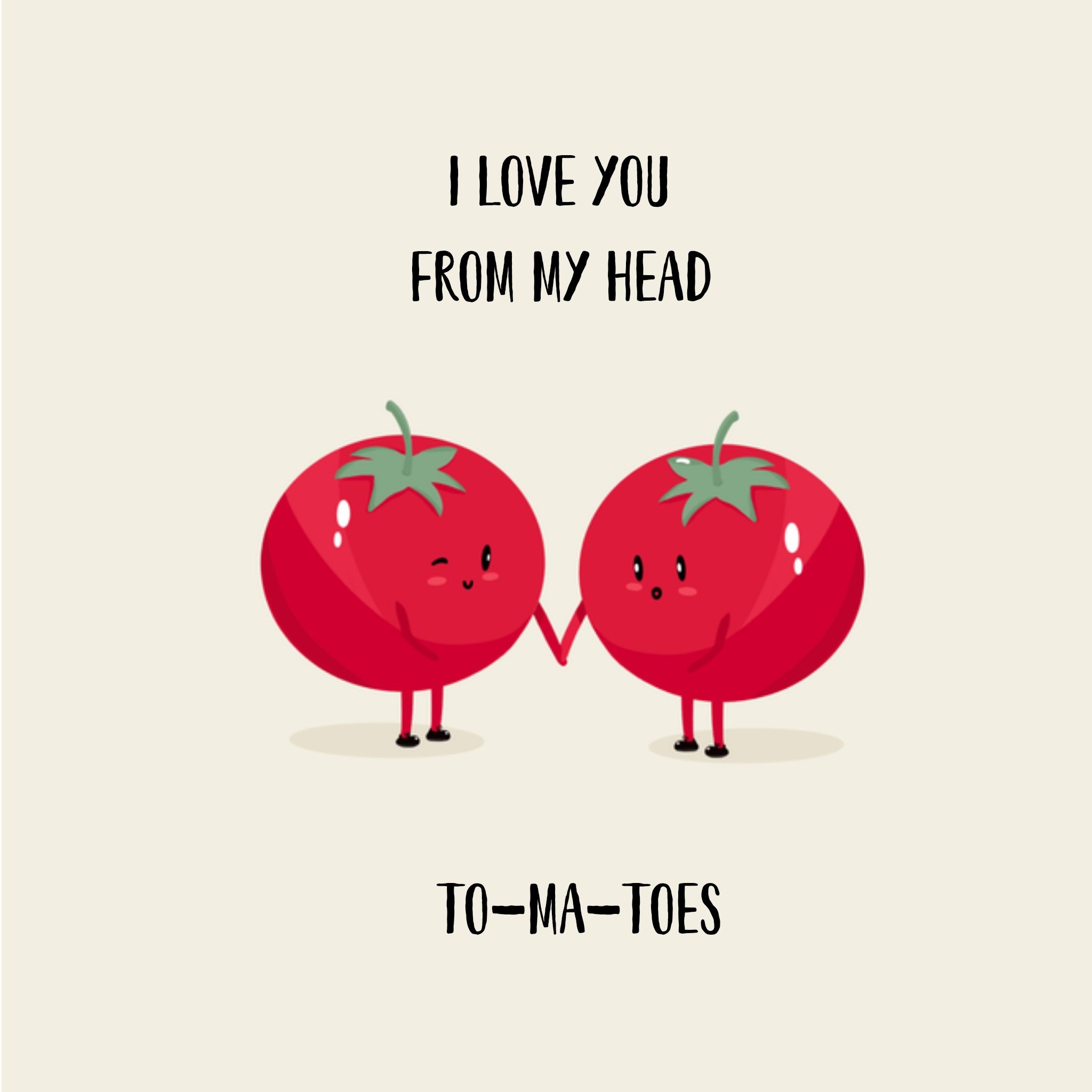 Greetz Valentijnskaart From my head to-ma-toes Vierkant