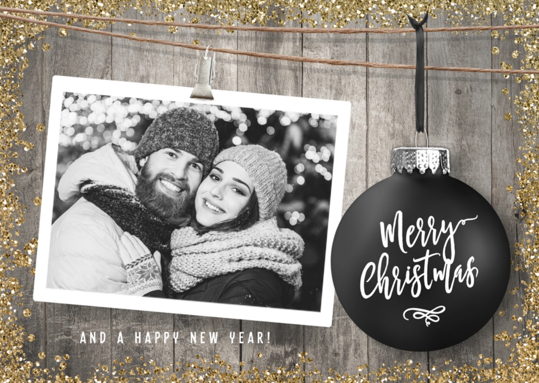 Kerstkaart fotokaart Luckz