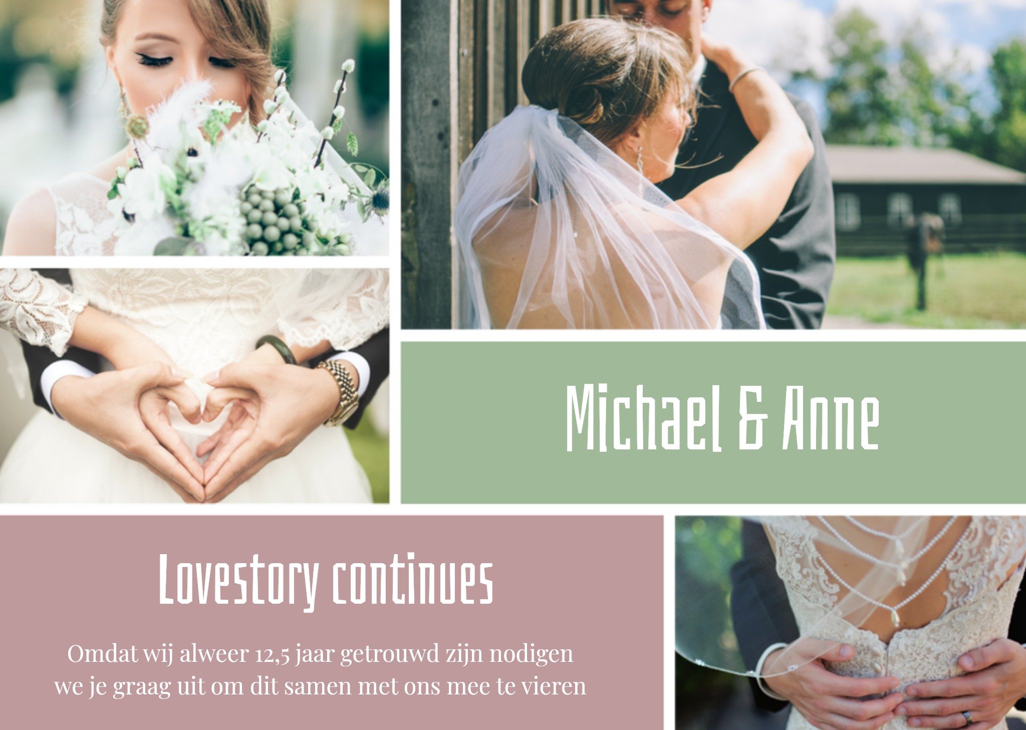 Huwelijksjubileum uitnodiging Foto