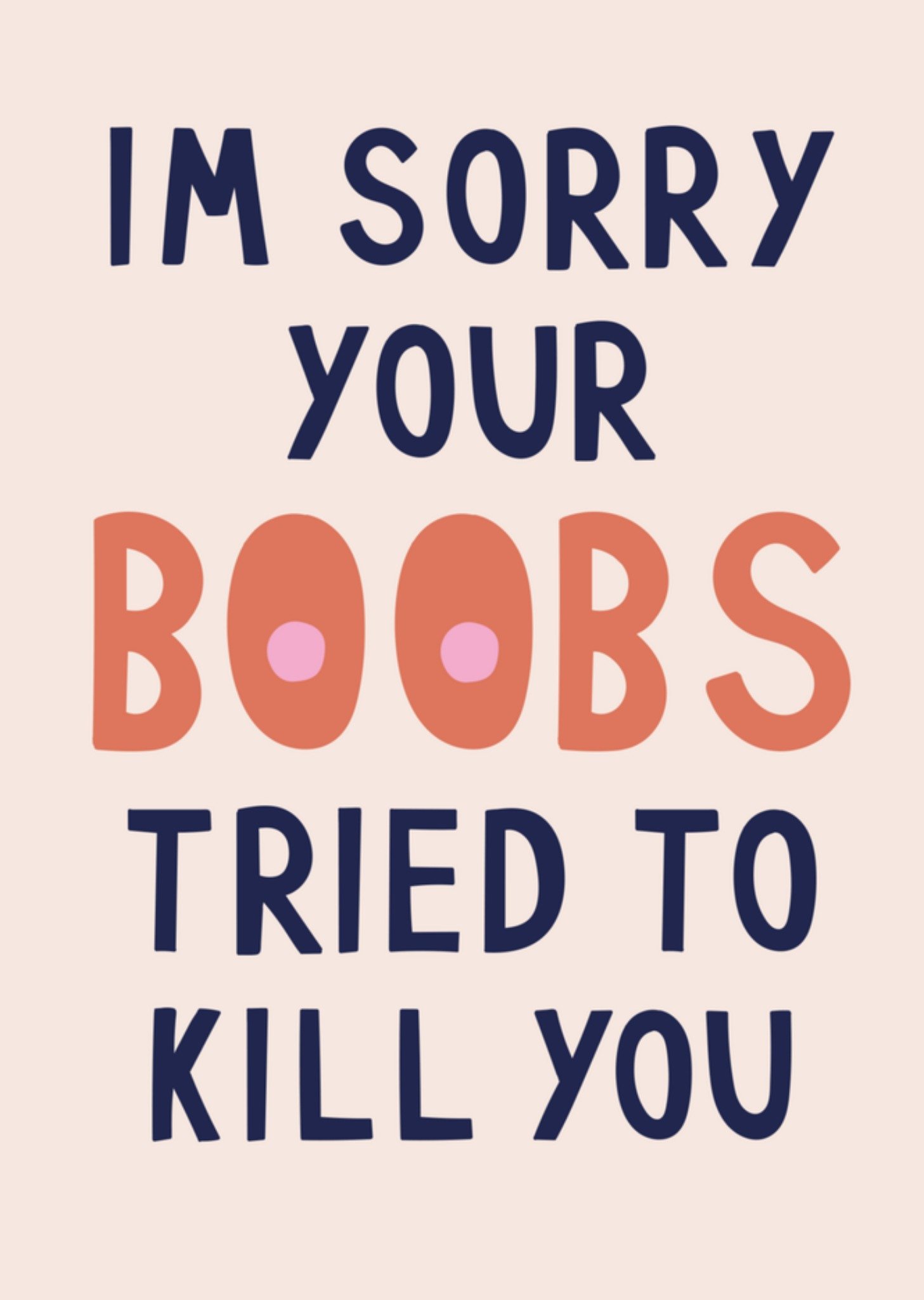 Denken aan boobs Kaart Greetz