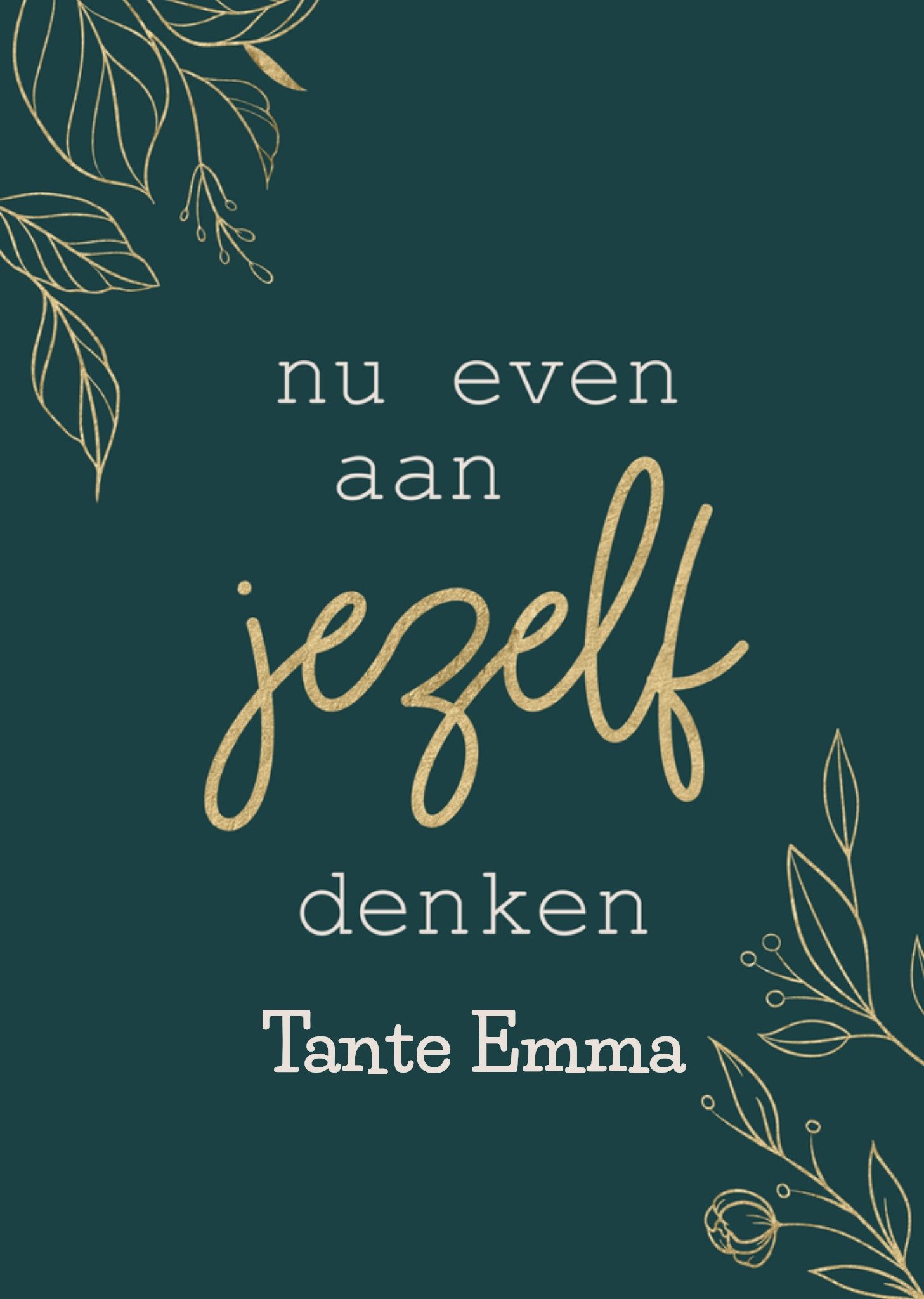 Beterschapskaart Nu even aan jezelf denken Kaart Papercute