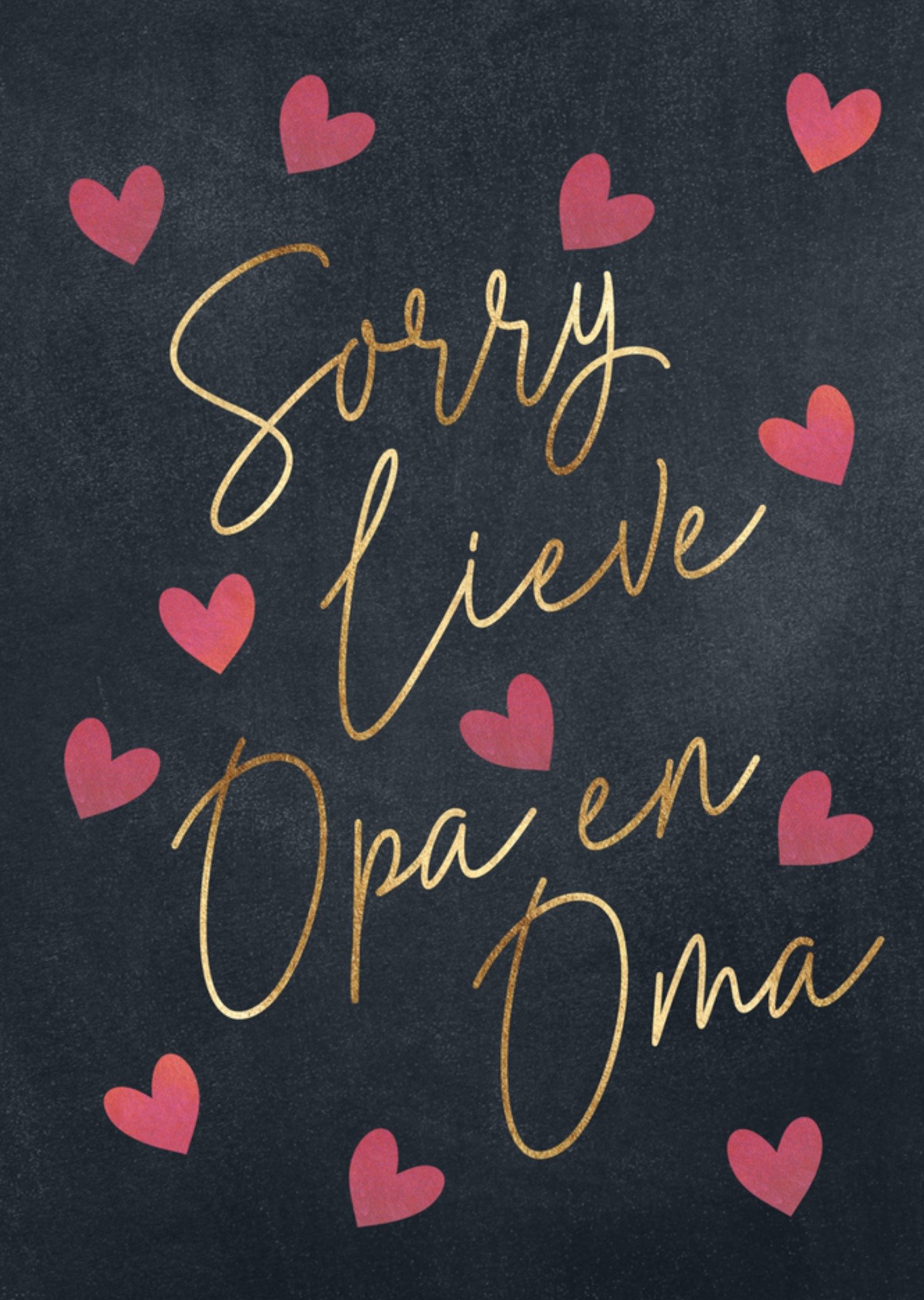 Sorry kaart Opa en Oma Kaart Luckz