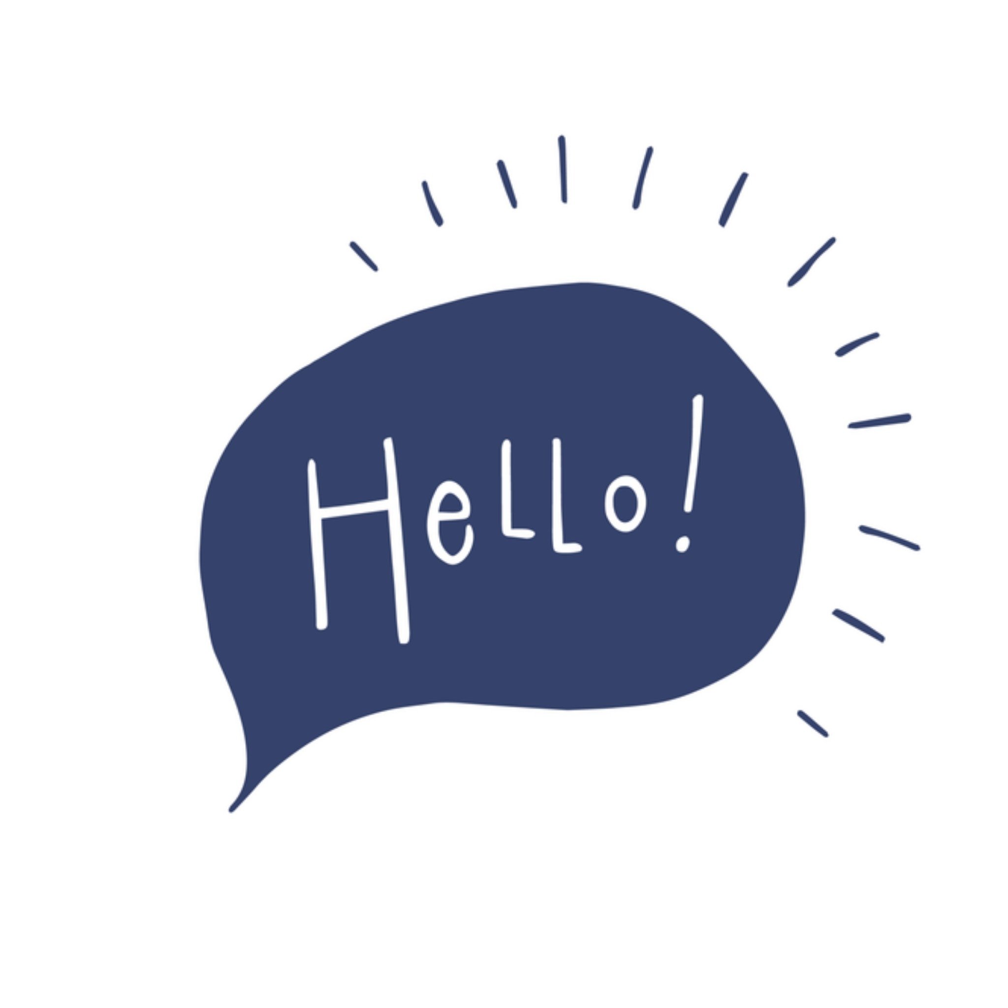 Funny Side Up Zomaar kaart Hello Vierkant