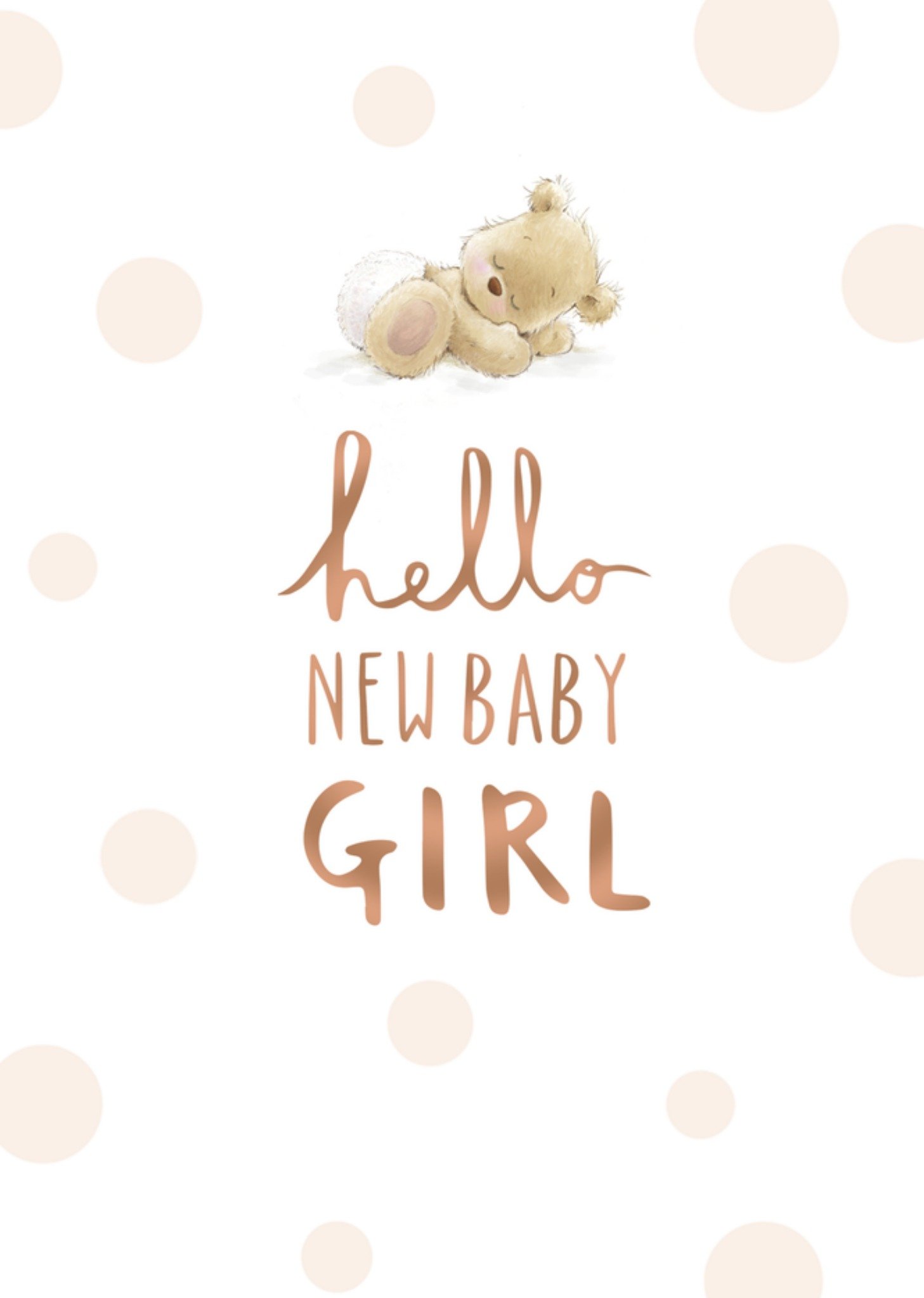 Geboortekaart new baby girl Kaart UK Greetings