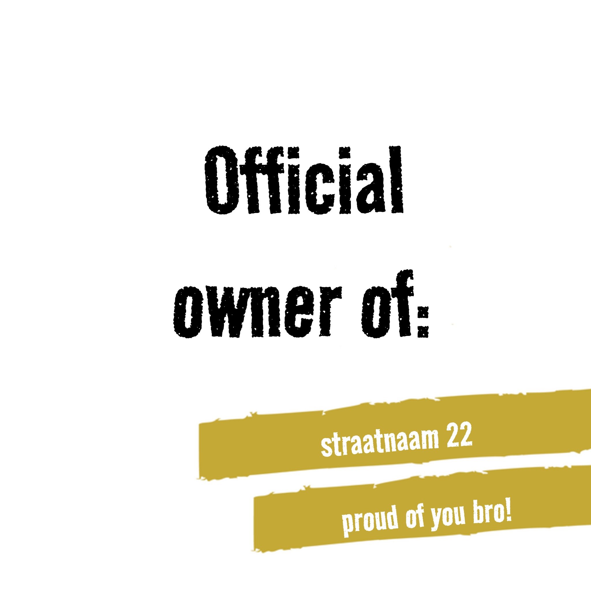 Greetz Verhuiskaart Broer Vierkant