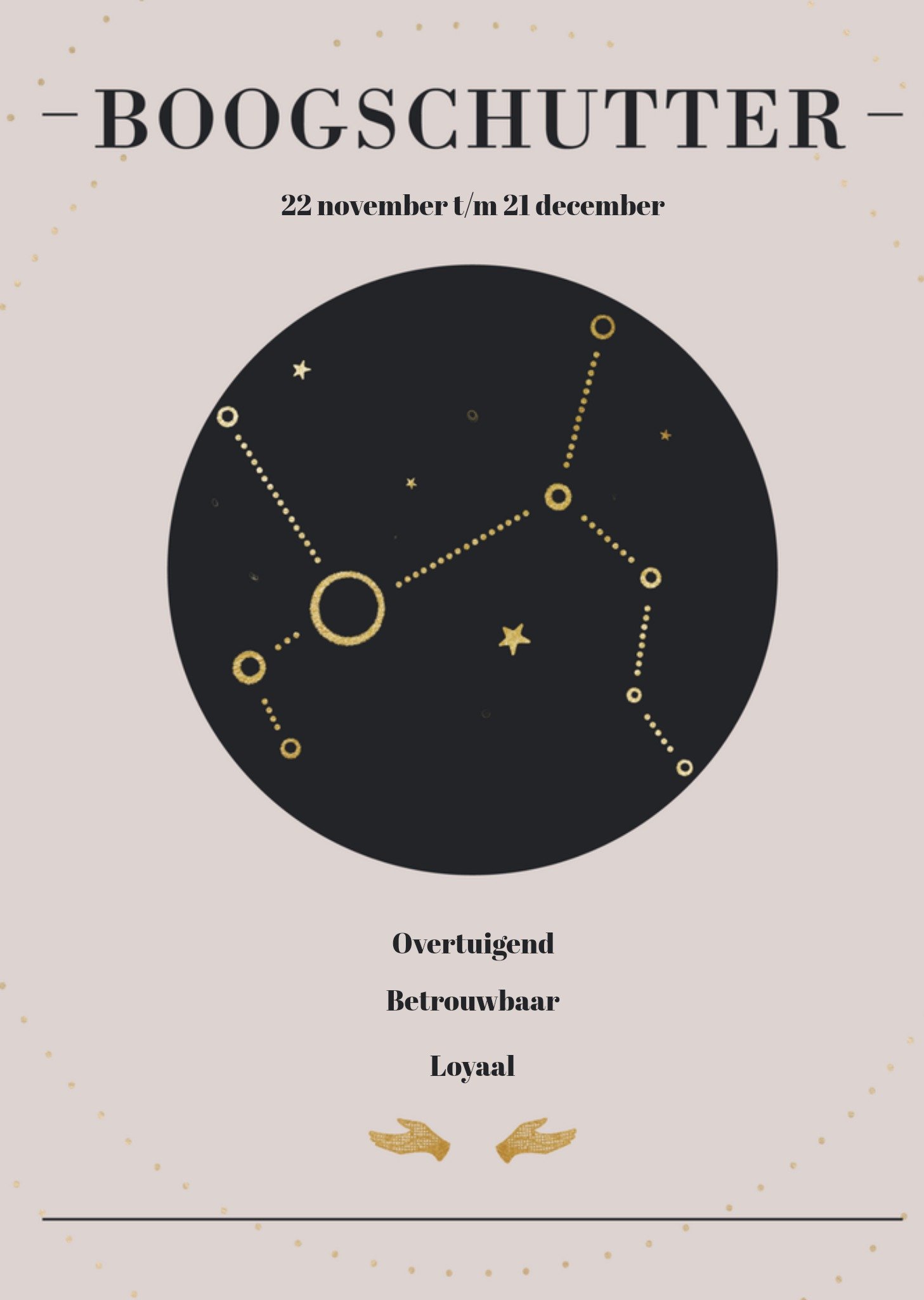 Greetz Sterrenbeeld kaart Boogschutter Standard Card