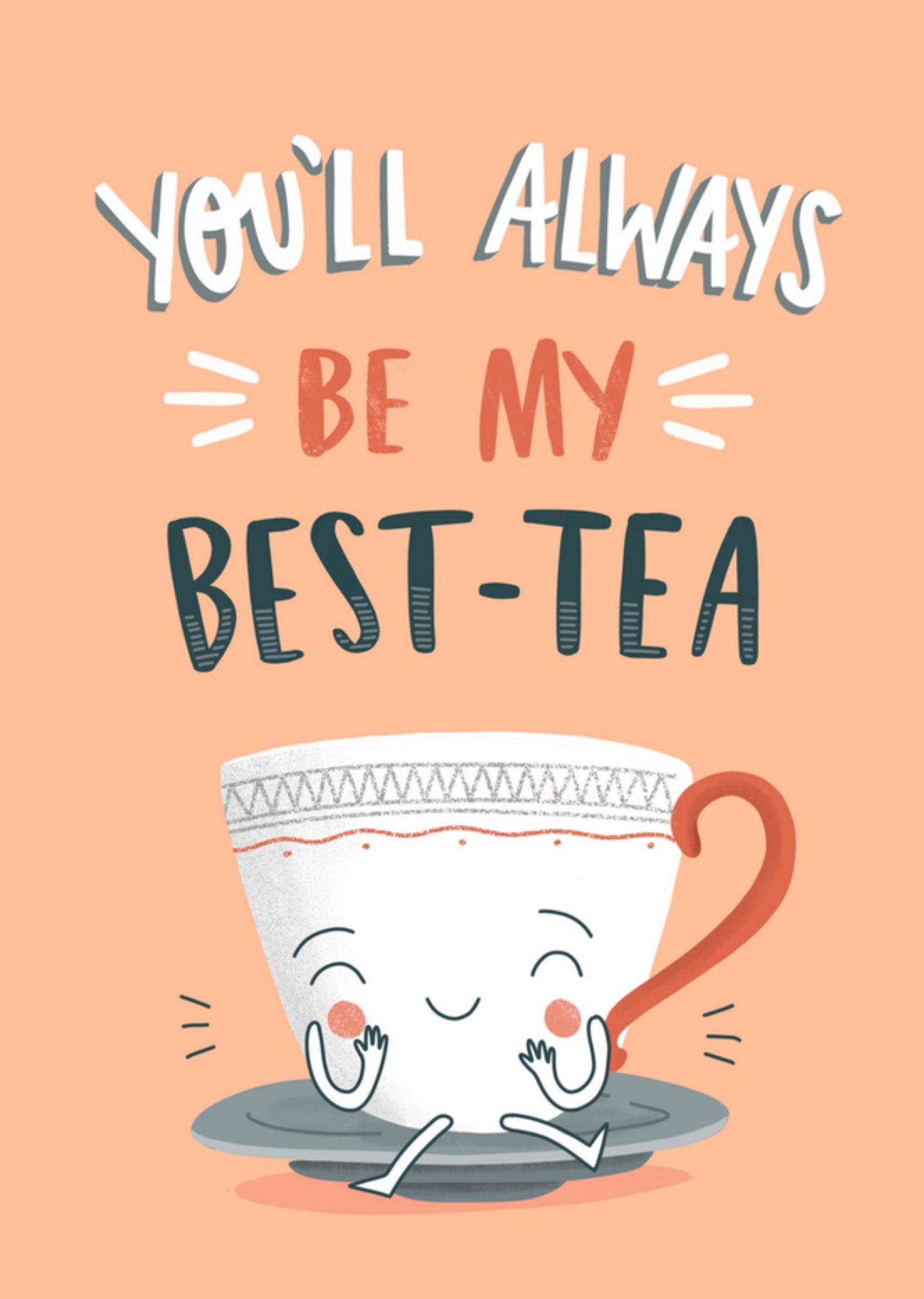 Verjaardagskaart theekopje Kaart Charly Clements