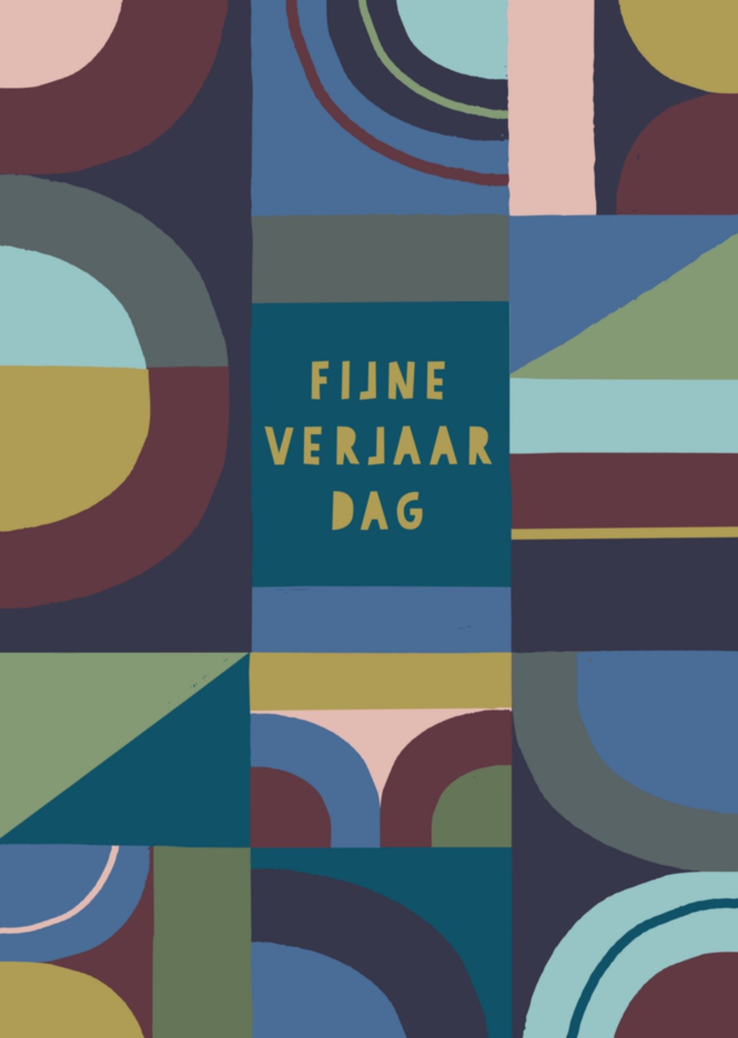 Natalie Alex Verjaardagskaart abstract Kaart Mifkins