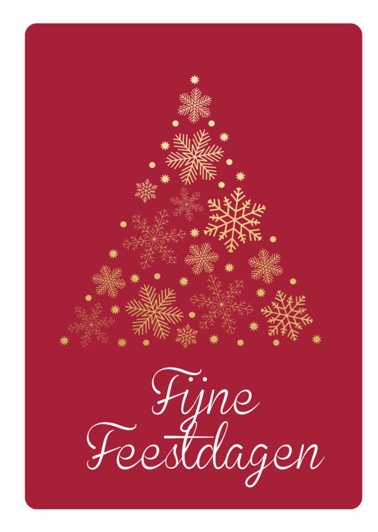 Kerstkaart kerstboom Greetz